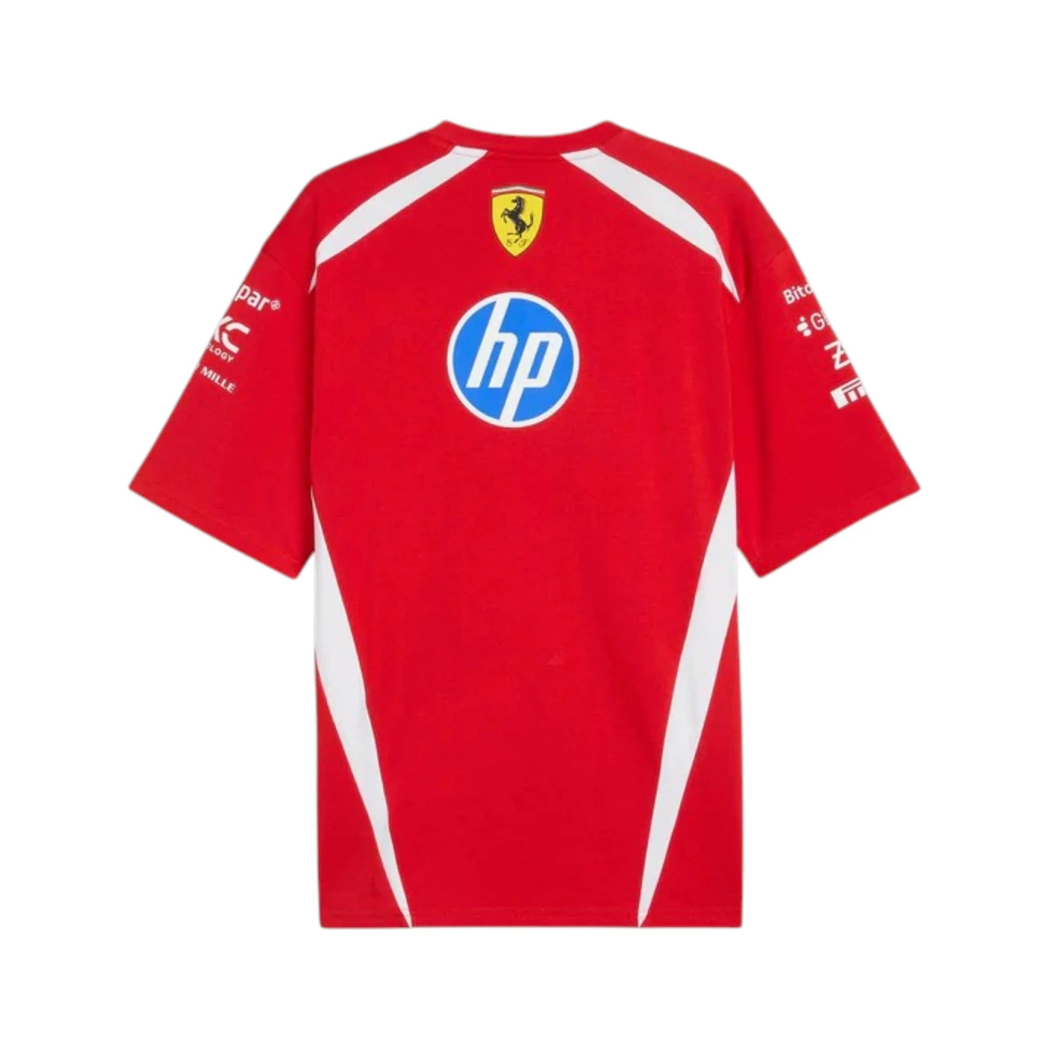 Lewis Hamilton 2025 Ferrari F1 Racing T-Shirt detail view 2 - Grand Flex Racewear
