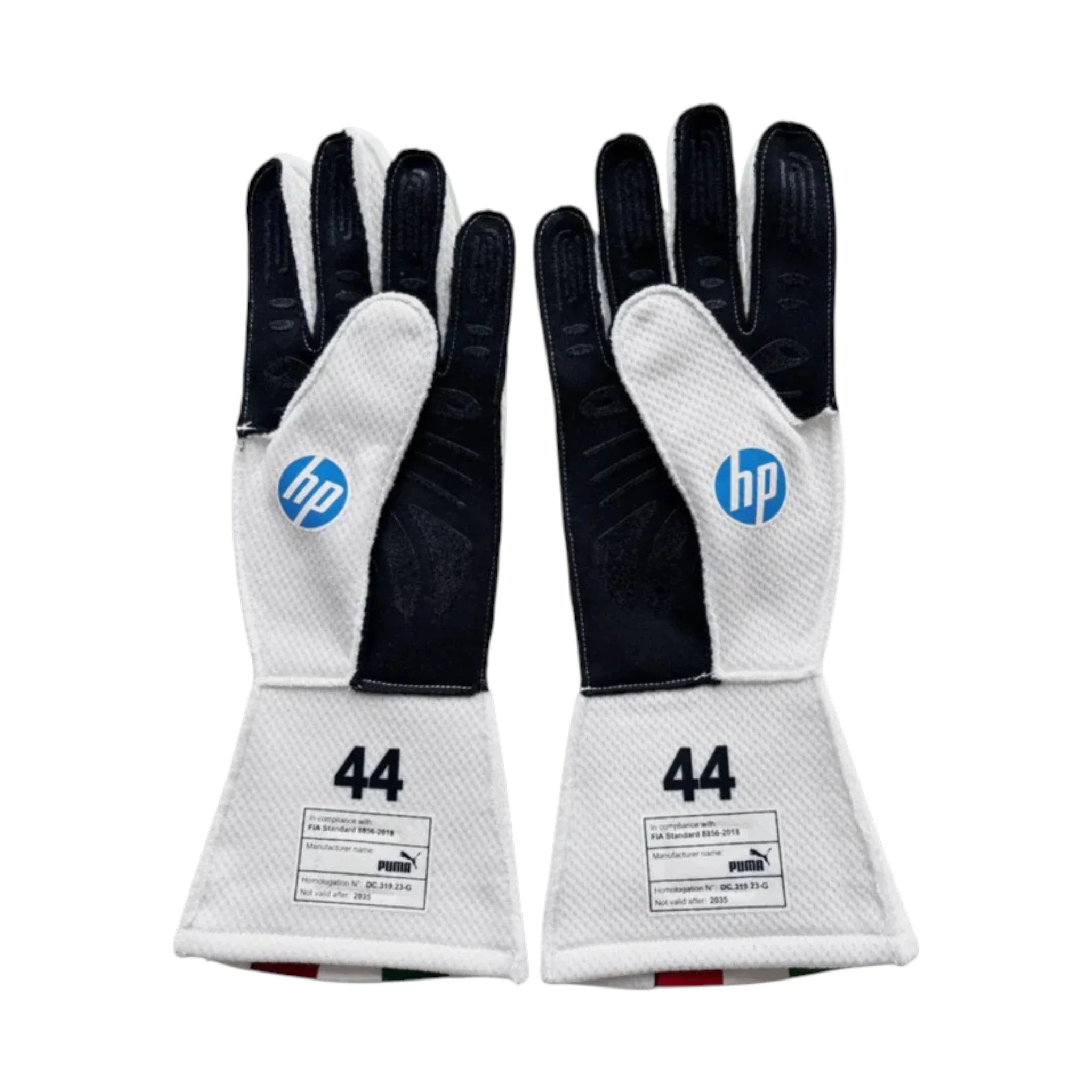 Lewis Hamilton 2025 Ferrari Monza GP F1 Racing Gloves detail view 2 - Grand Flex Racewear