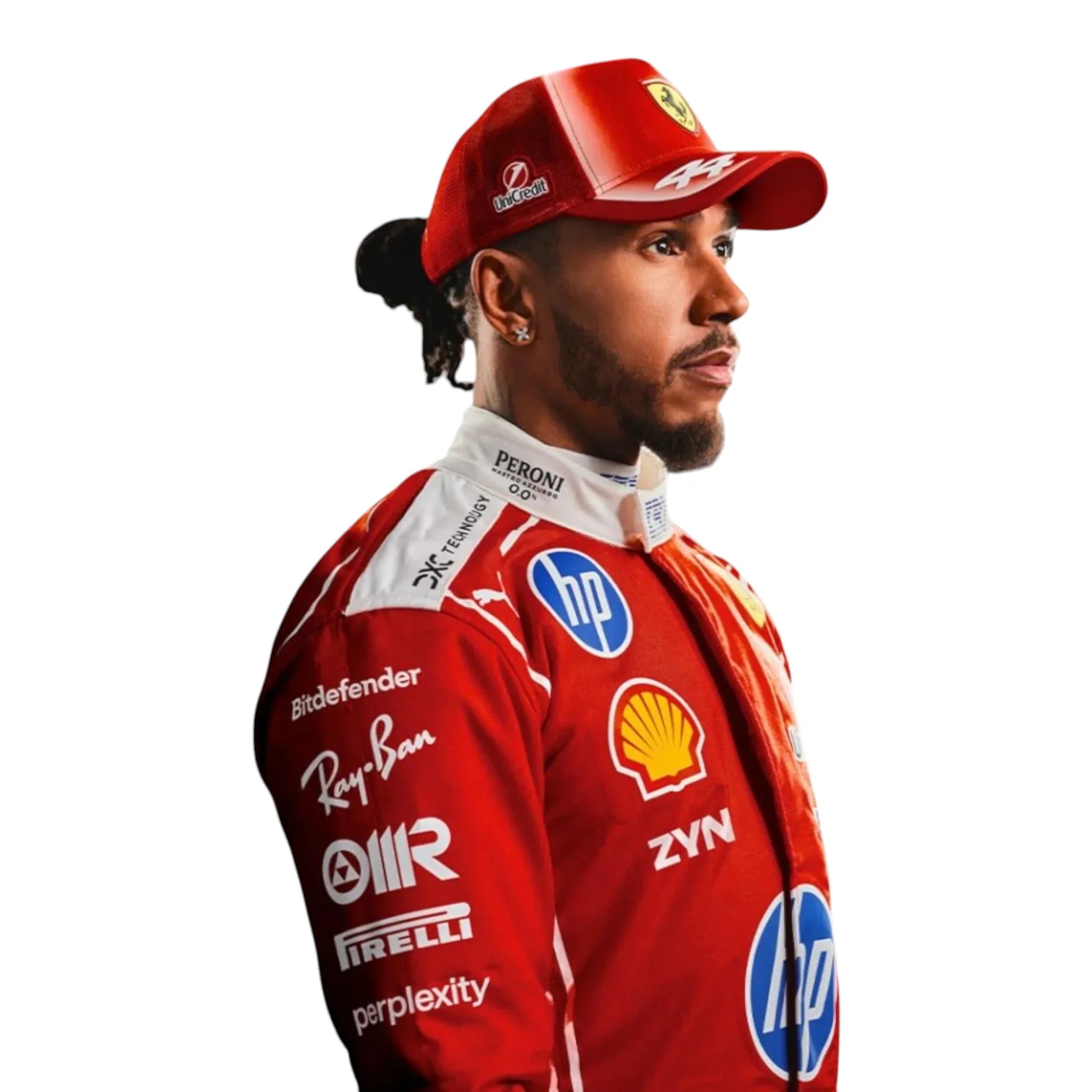 Lewis Hamilton 2026 Ferrari F1 Race Suit detail view 4 - Grand Flex Racewear