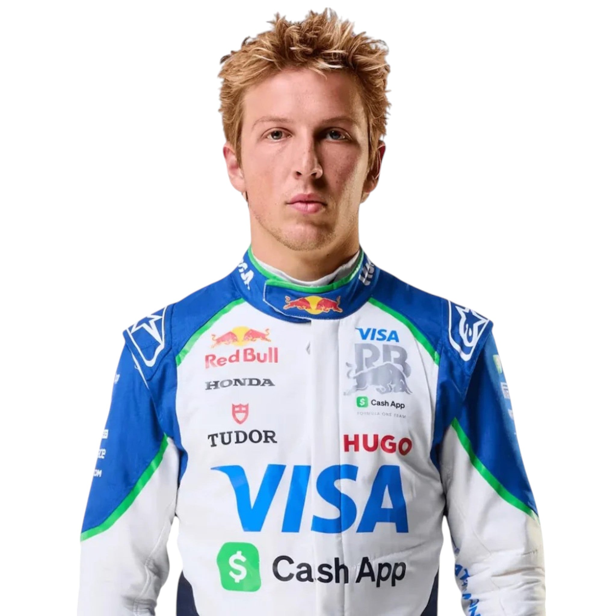 Liam Lawson 2025 Racing Bulls F1 Race Suit product view - Grand Flex Racewear