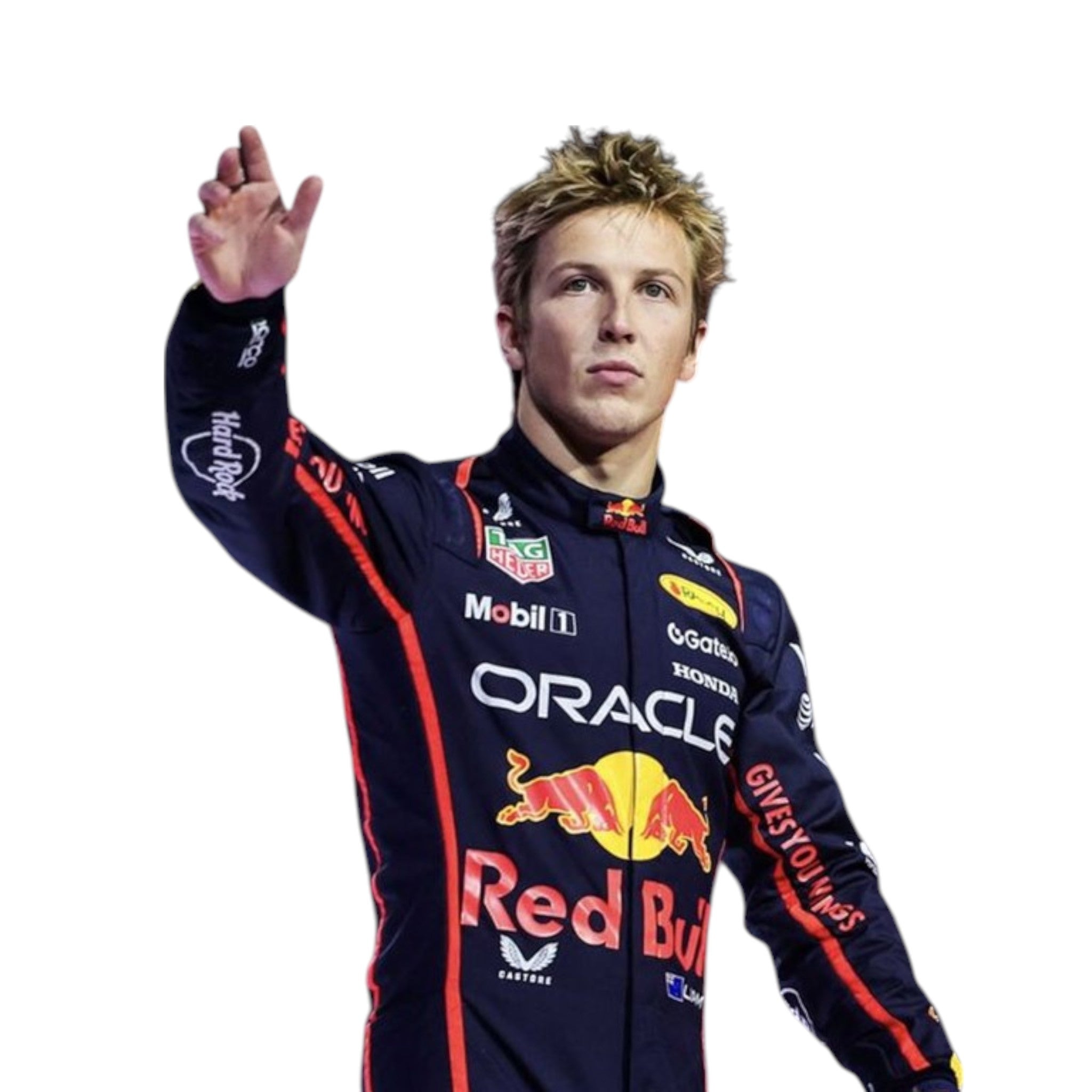 Liam Lawson 2025 Red Bull F1 Race Suit product view - Grand Flex Racewear