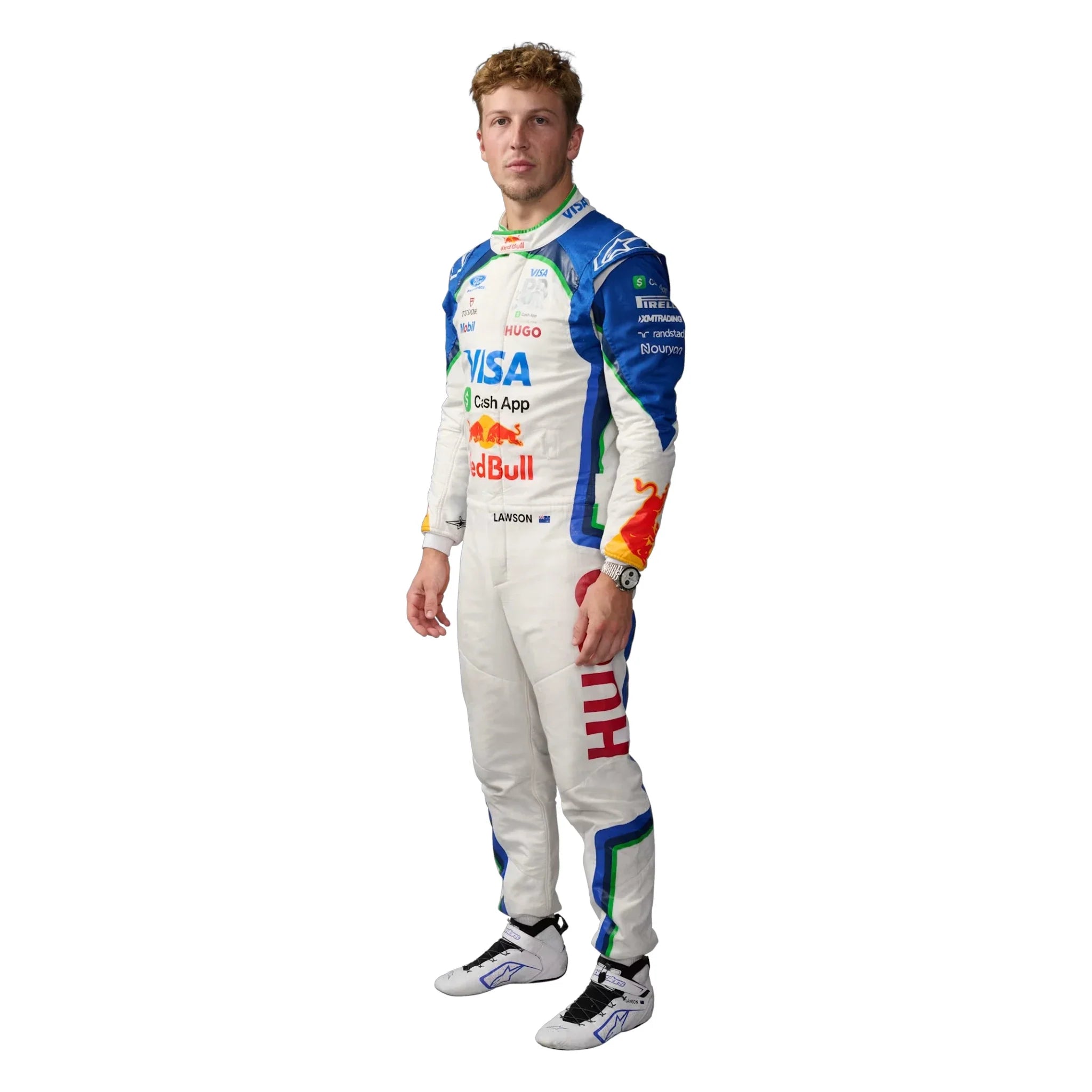 Liam Lawson 2026 Racing Bulls F1 Race Suit product view - Grand Flex Racewear