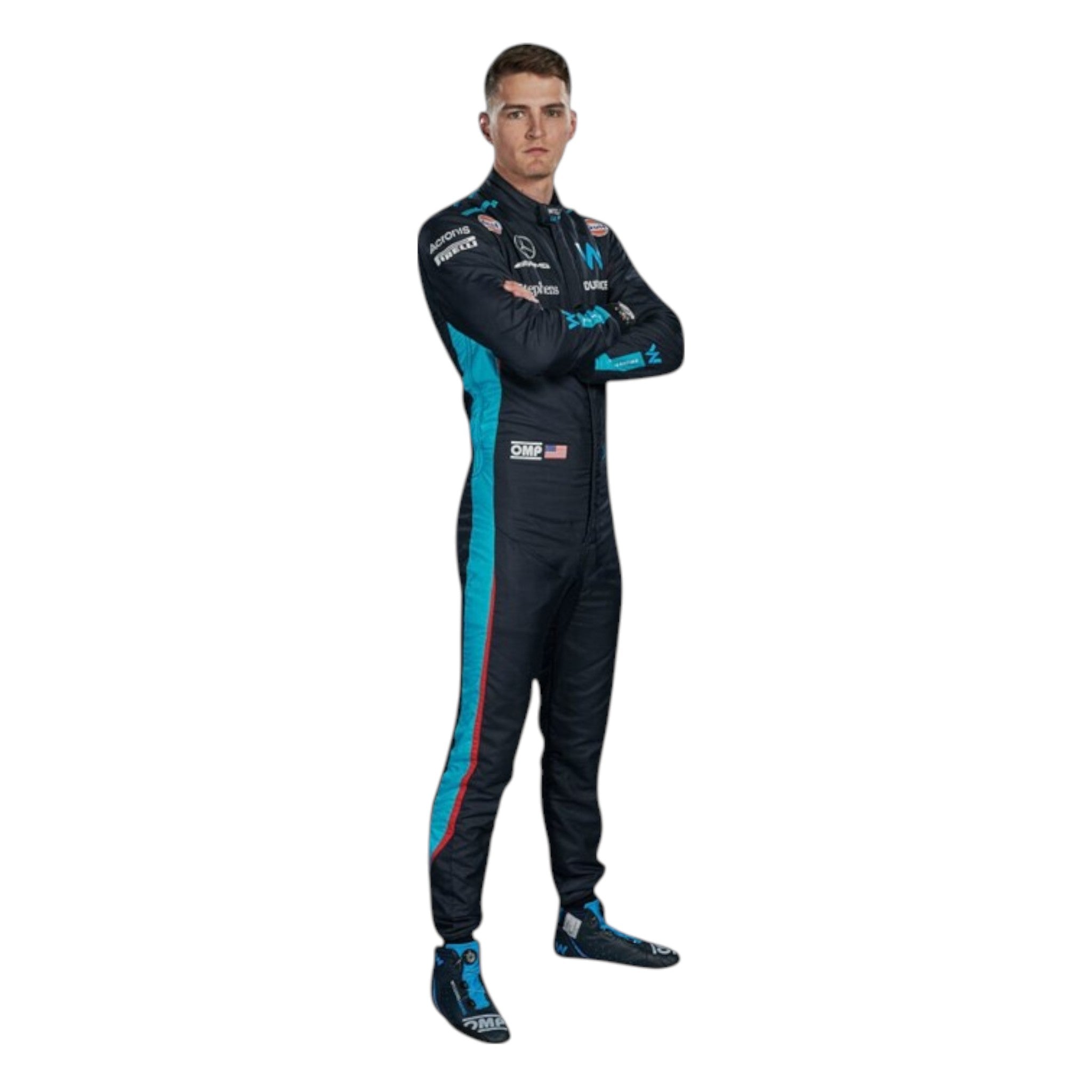 Logan Sargeant 2023 Williams F1 Race Suit detail view 2 - Grand Flex Racewear