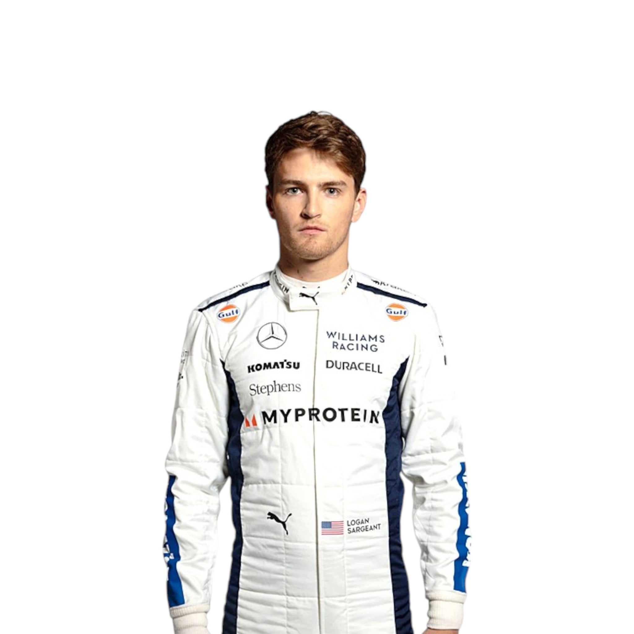 Logan Sargeant 2024 Williams F1 Race Suit product view - Grand Flex Racewear