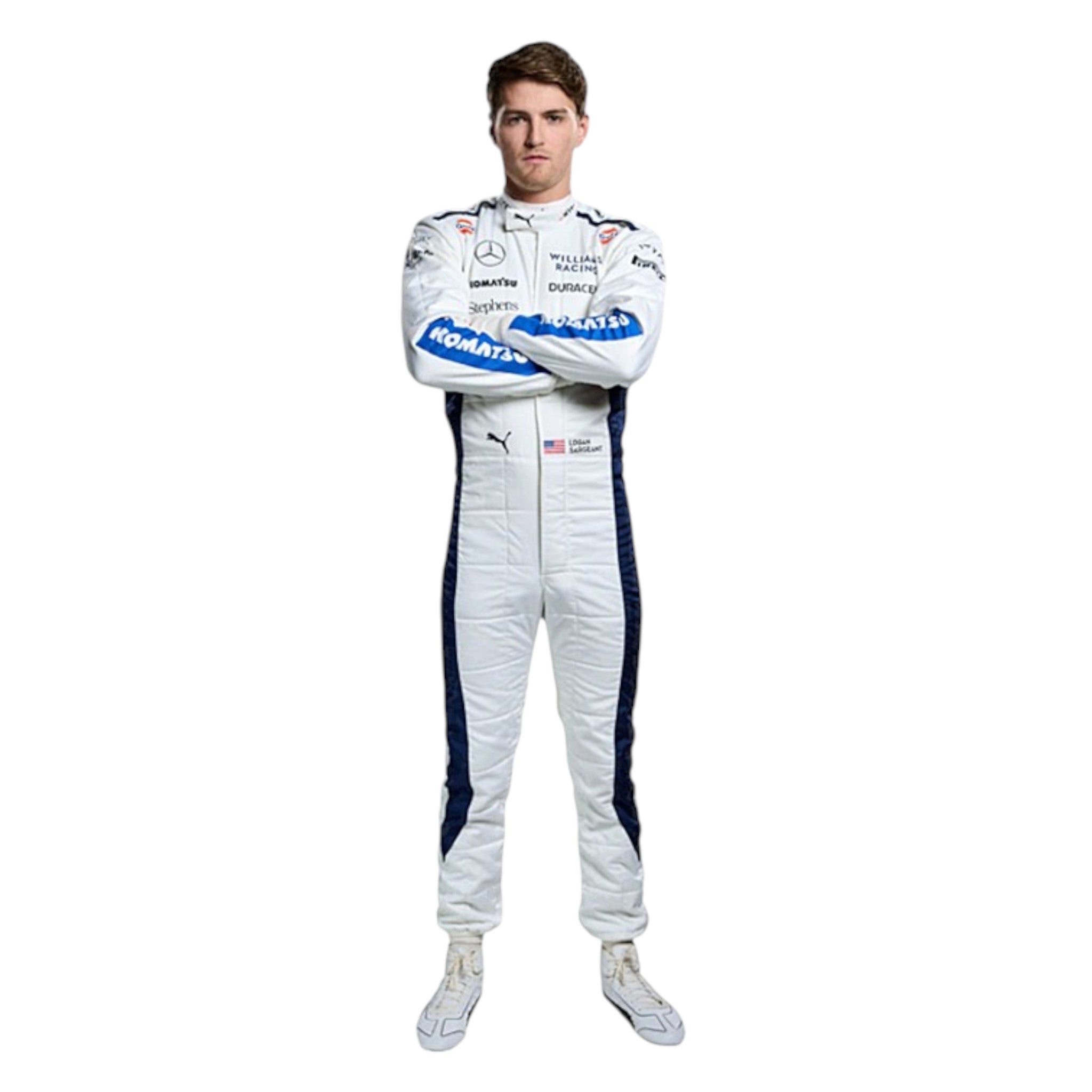 Logan Sargeant 2024 Williams F1 Race Suit detail view 3 - Grand Flex Racewear