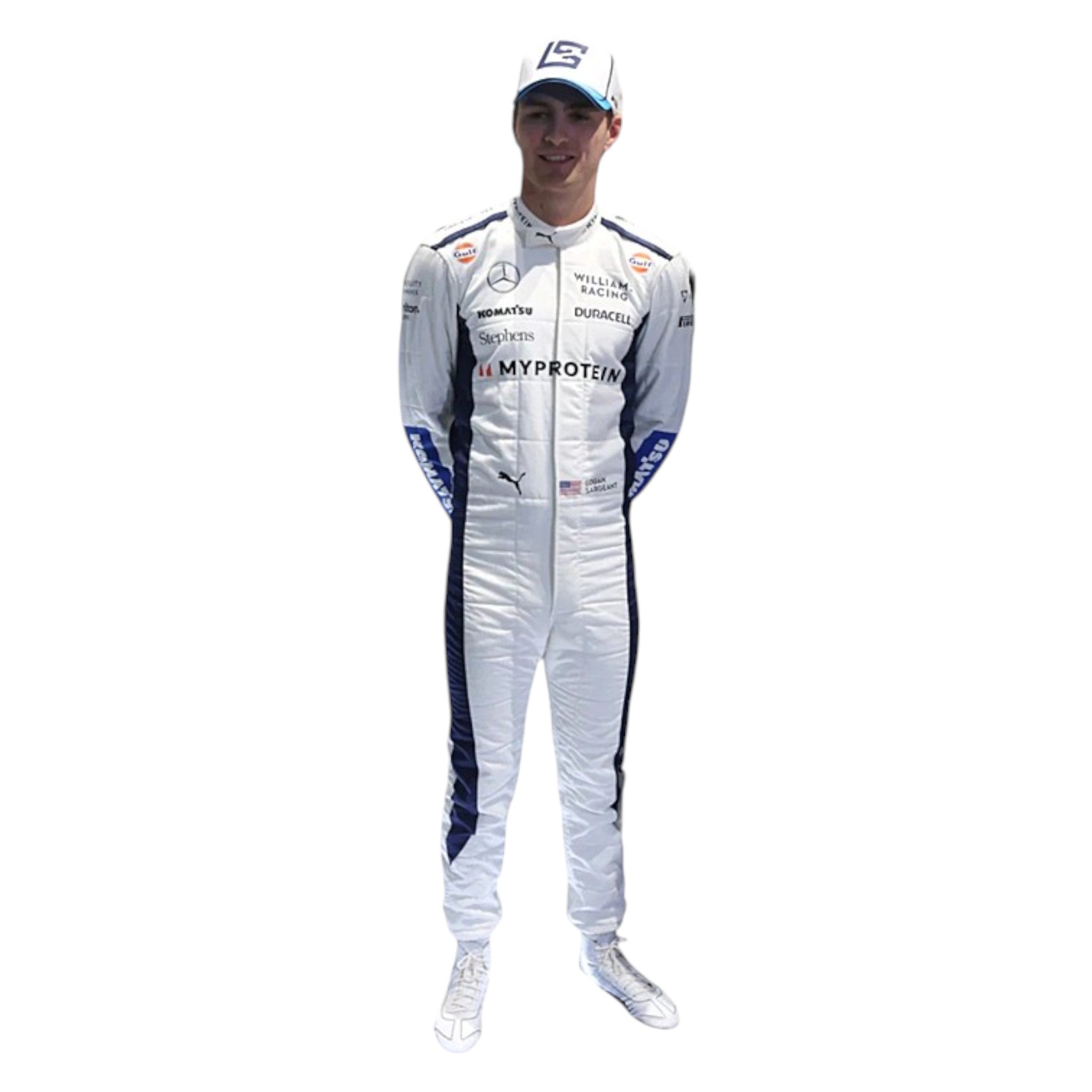 Logan Sargeant 2024 Williams F1 Race Suit detail view 6 - Grand Flex Racewear
