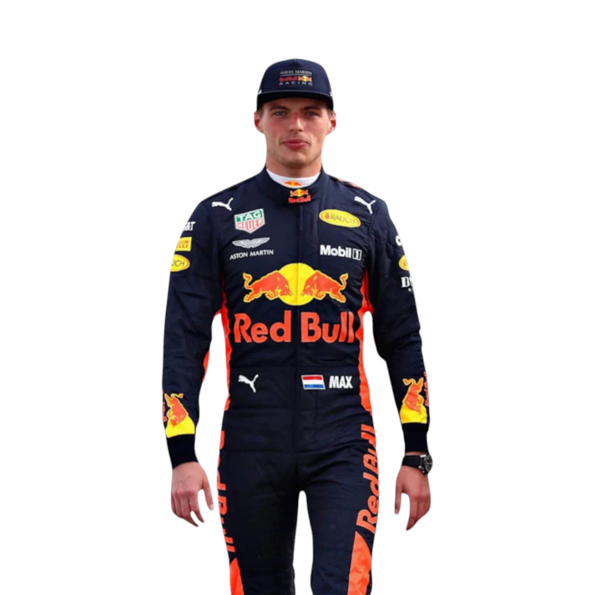 Max Verstappen 2017 Red Bull F1 Race Suit detail view 3 - Grand Flex Racewear