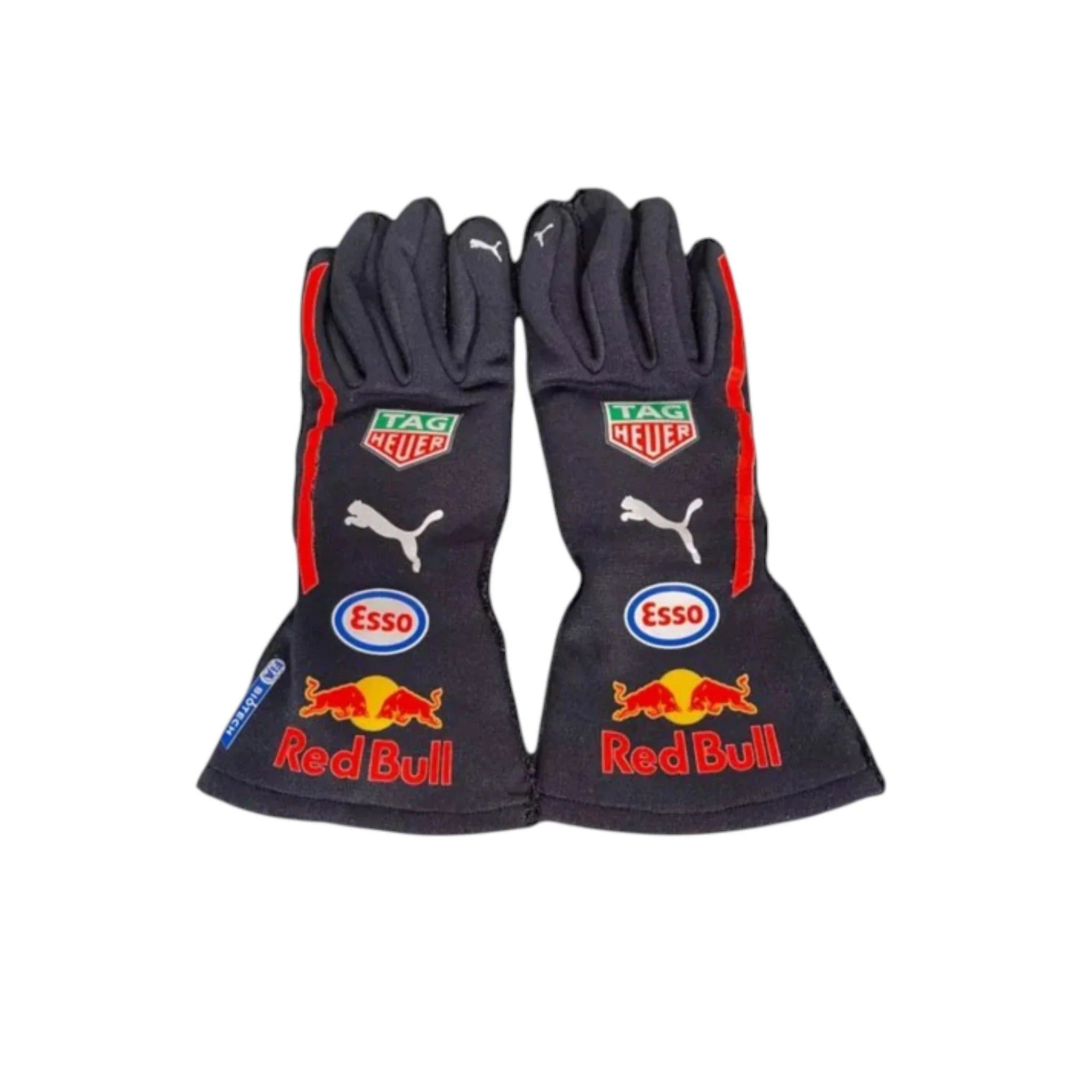 Max Verstappen 2017 Red Bull F1 Racing Gloves product view - Grand Flex Racewear