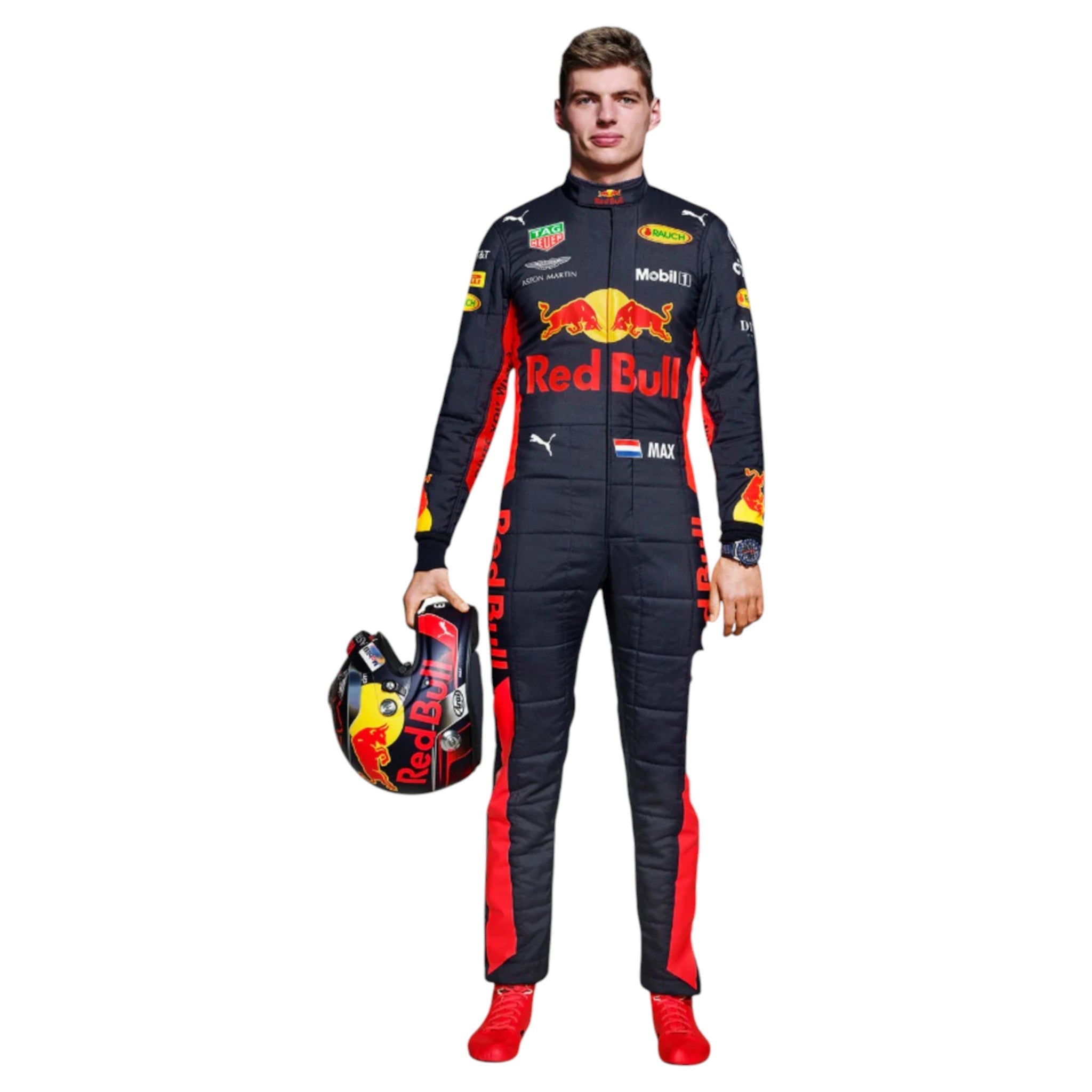 Max Verstappen 2018 Red Bull F1 Race Suit detail view 2 - Grand Flex Racewear