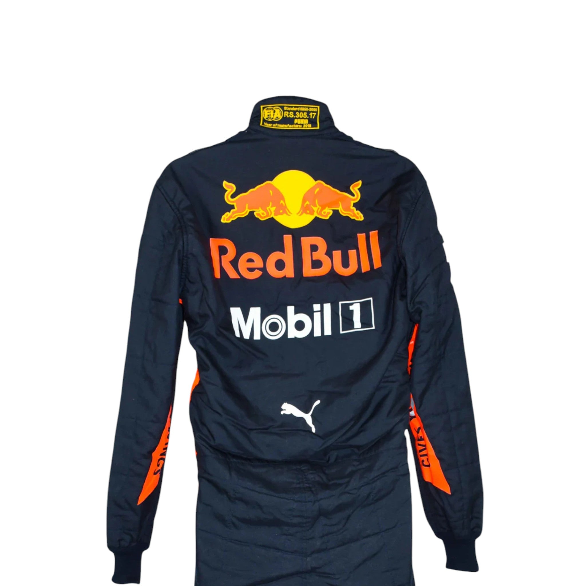 Max Verstappen 2018 Red Bull F1 Race Suit detail view 4 - Grand Flex Racewear