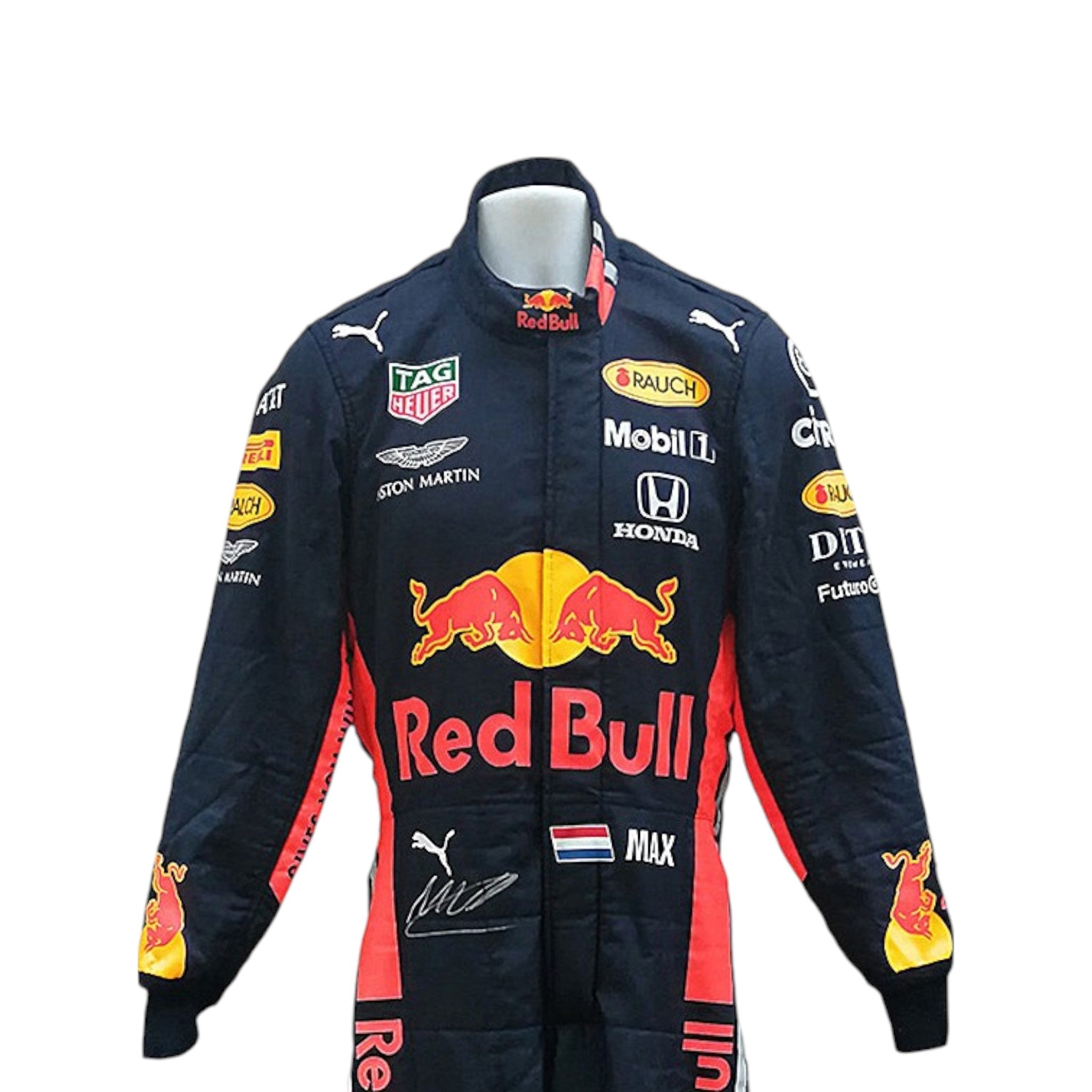 Max Verstappen 2019 Red Bull F1 Race Suit product view - Grand Flex Racewear