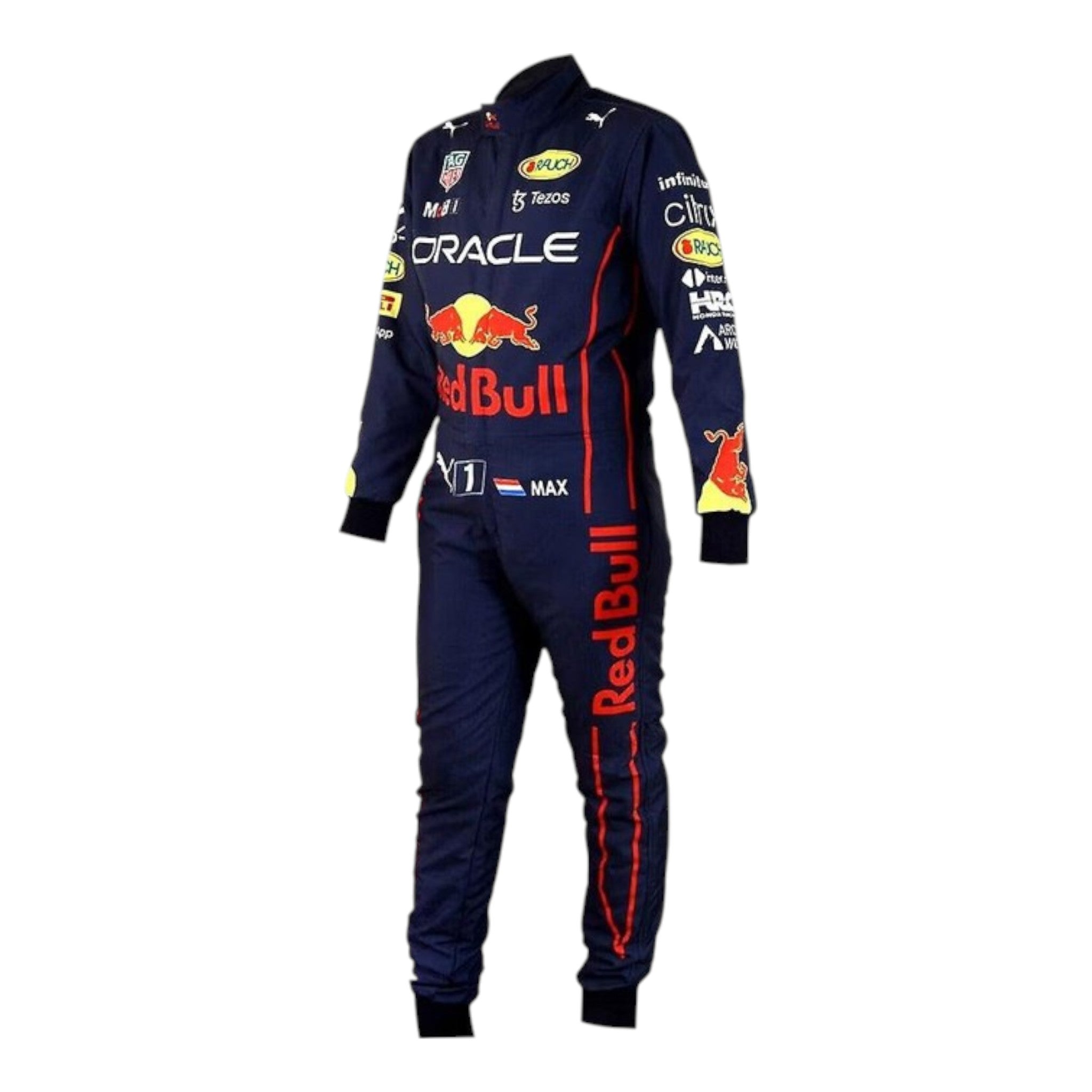 Max Verstappen 2022 Red Bull F1 Race Suit detail view 3 - Grand Flex Racewear