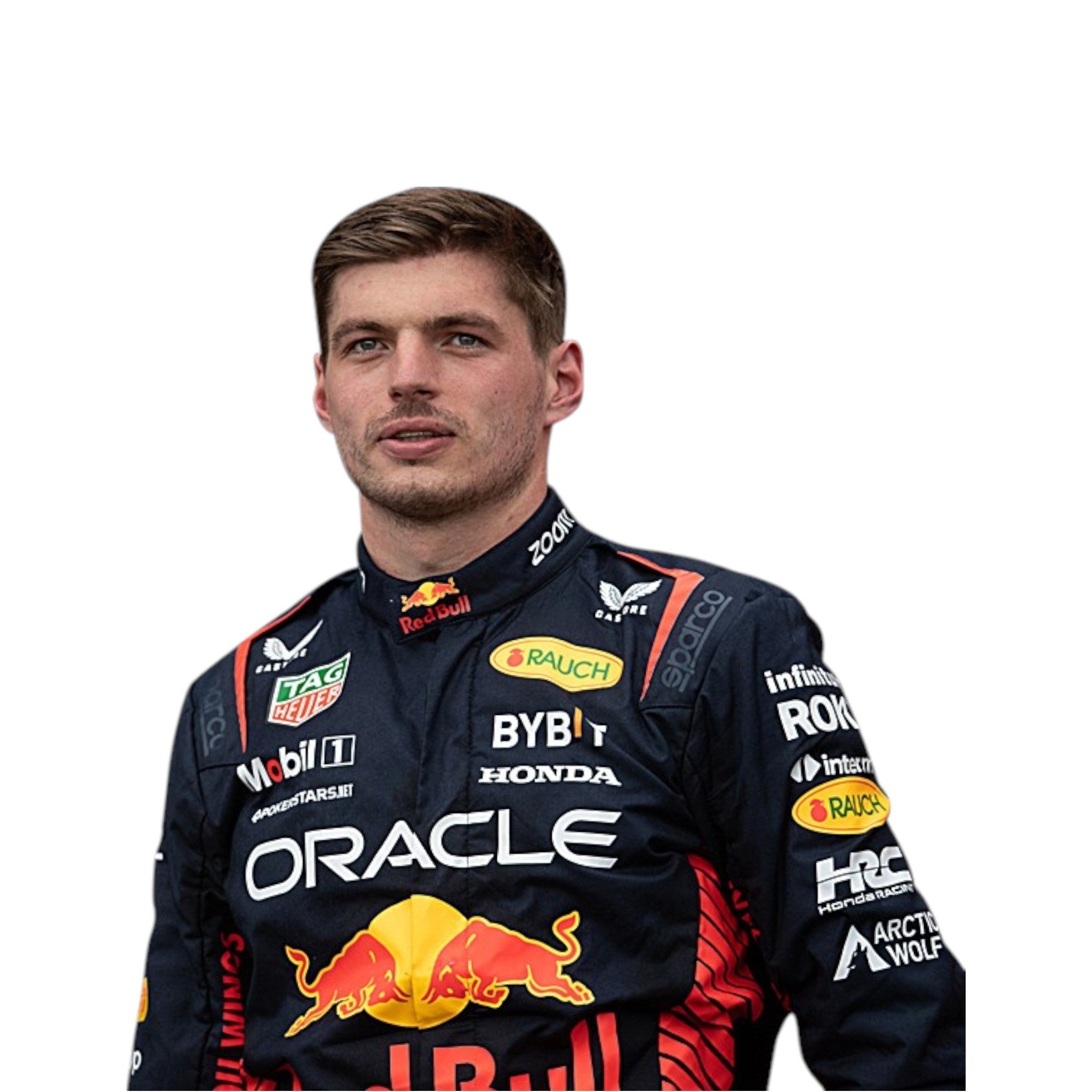 Max Verstappen 2023 Red Bull F1 Race Suit product view - Grand Flex Racewear