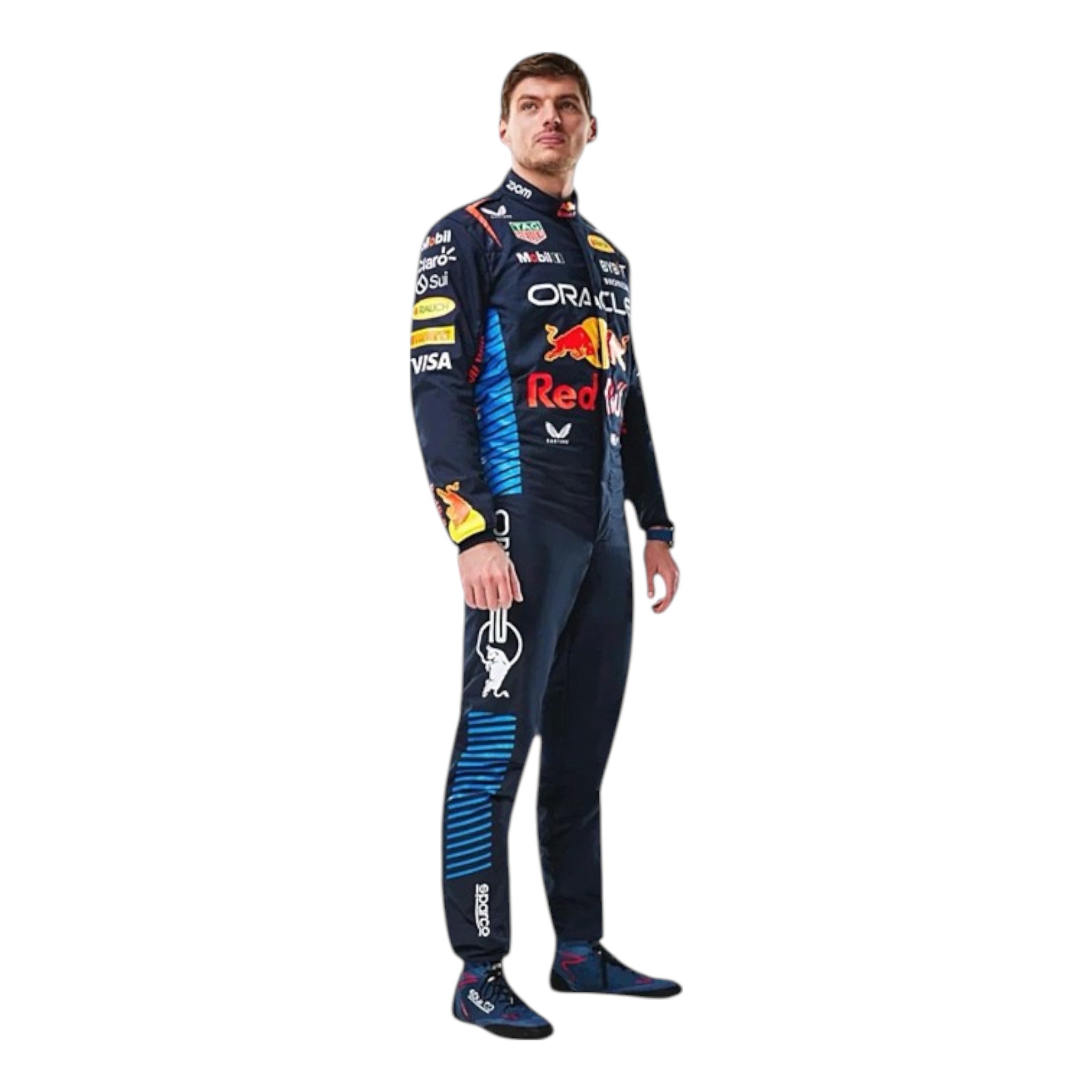 Max Verstappen 2024 Red Bull F1 Race Suit product view - Grand Flex Racewear