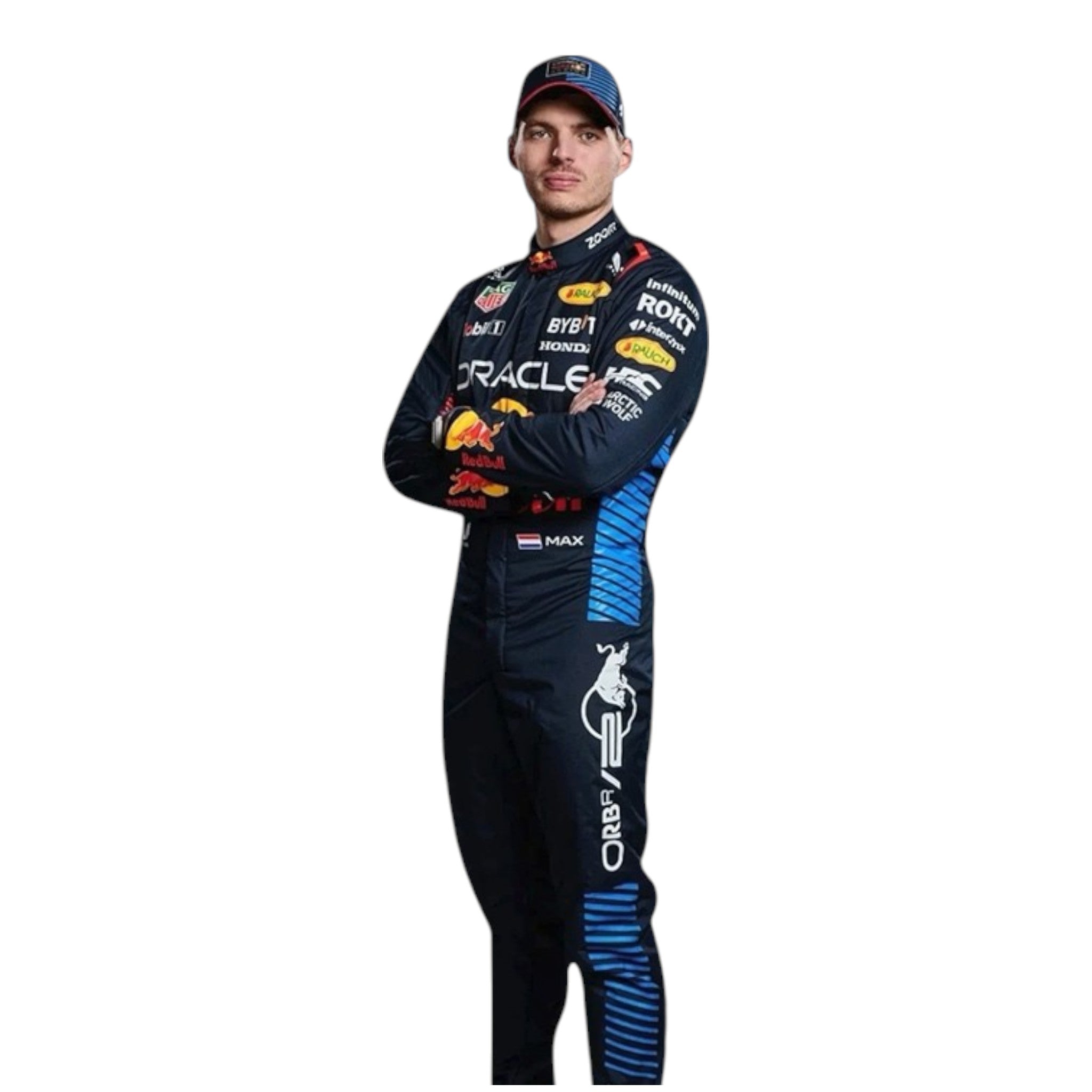 Max Verstappen 2024 Red Bull F1 Race Suit detail view 3 - Grand Flex Racewear