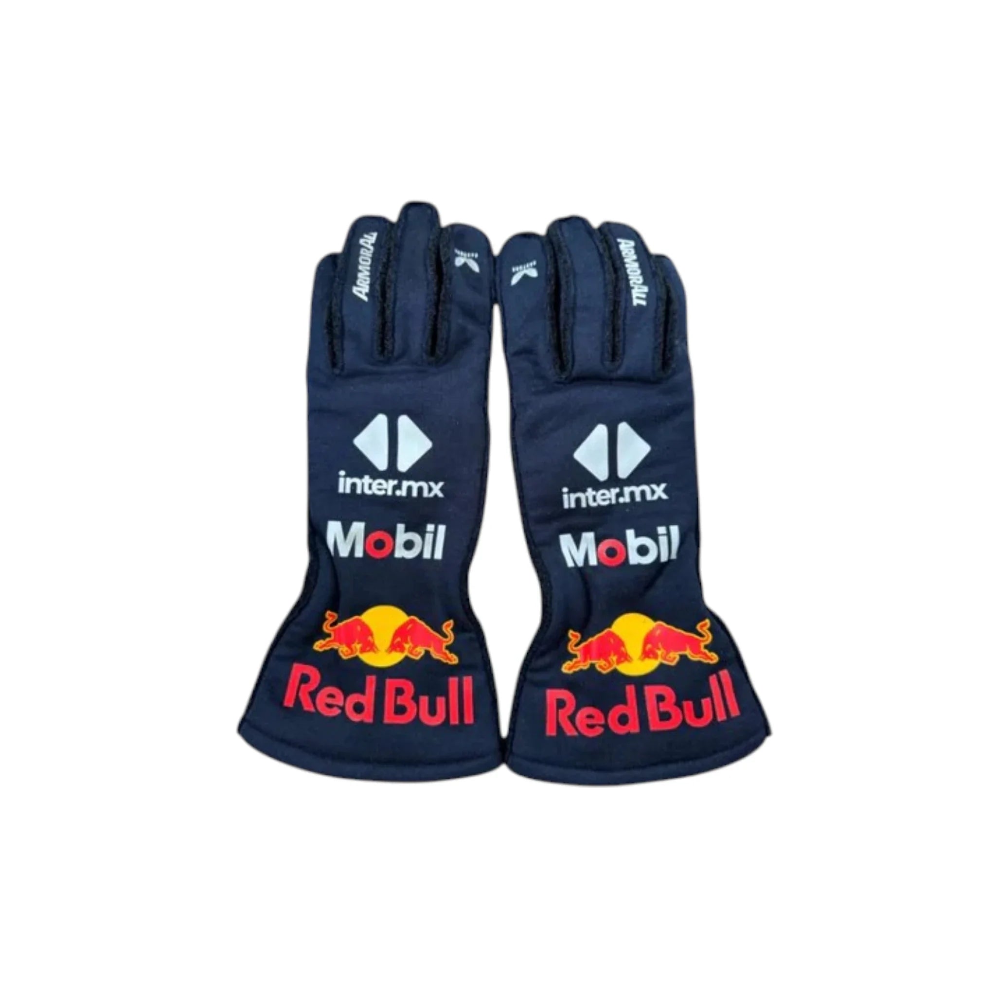 Max Verstappen 2024 Red Bull F1 Racing Gloves product view - Grand Flex Racewear