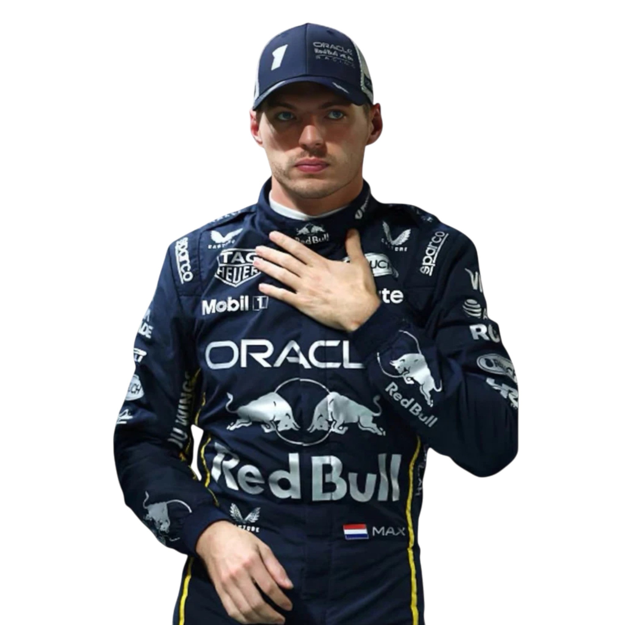Max Verstappen 2025 Red Bull Las Vegas GP F1 Race Suit detail view 2 - Grand Flex Racewear