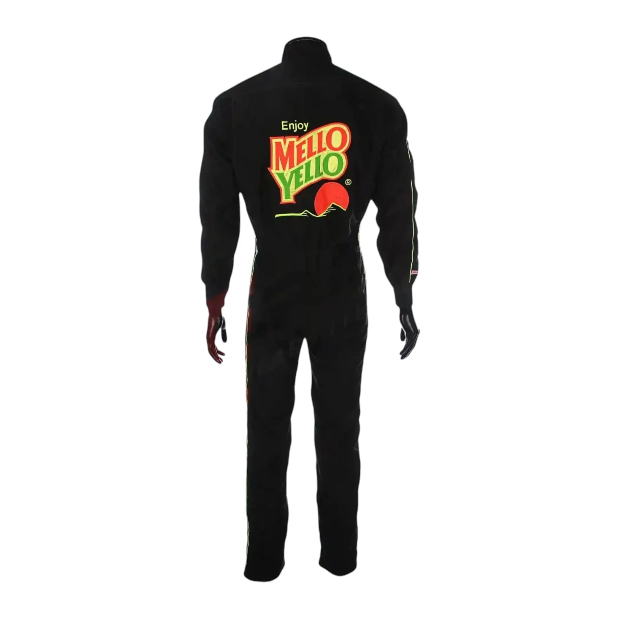 Mello Yello Sublimation Printed Go Kart Racing Suit detail view 2 - Grand Flex Racewear