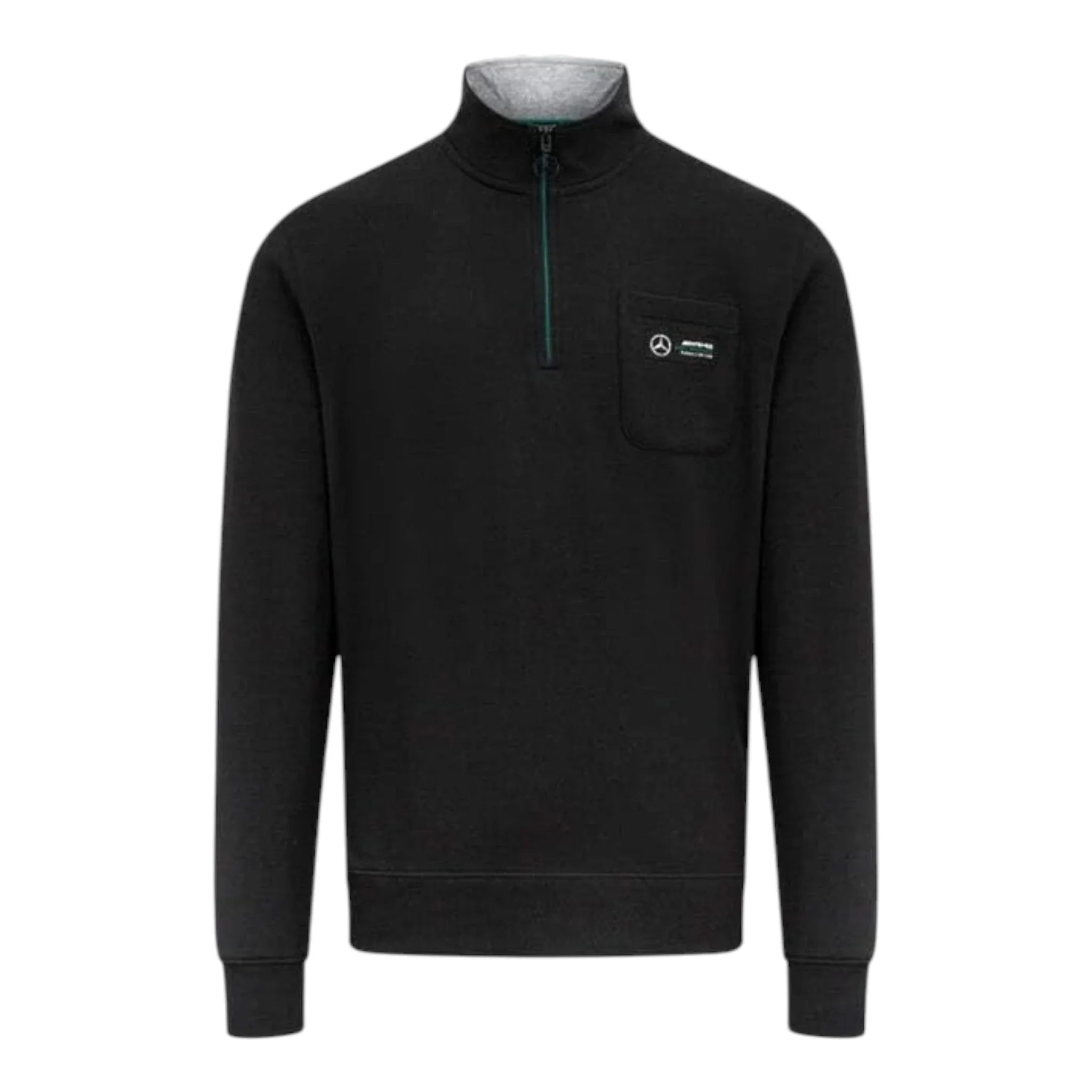 Mercedes-AMG Petronas Quarter Zip Pocket F1 Sweatshirt product view - Grand Flex Racewear
