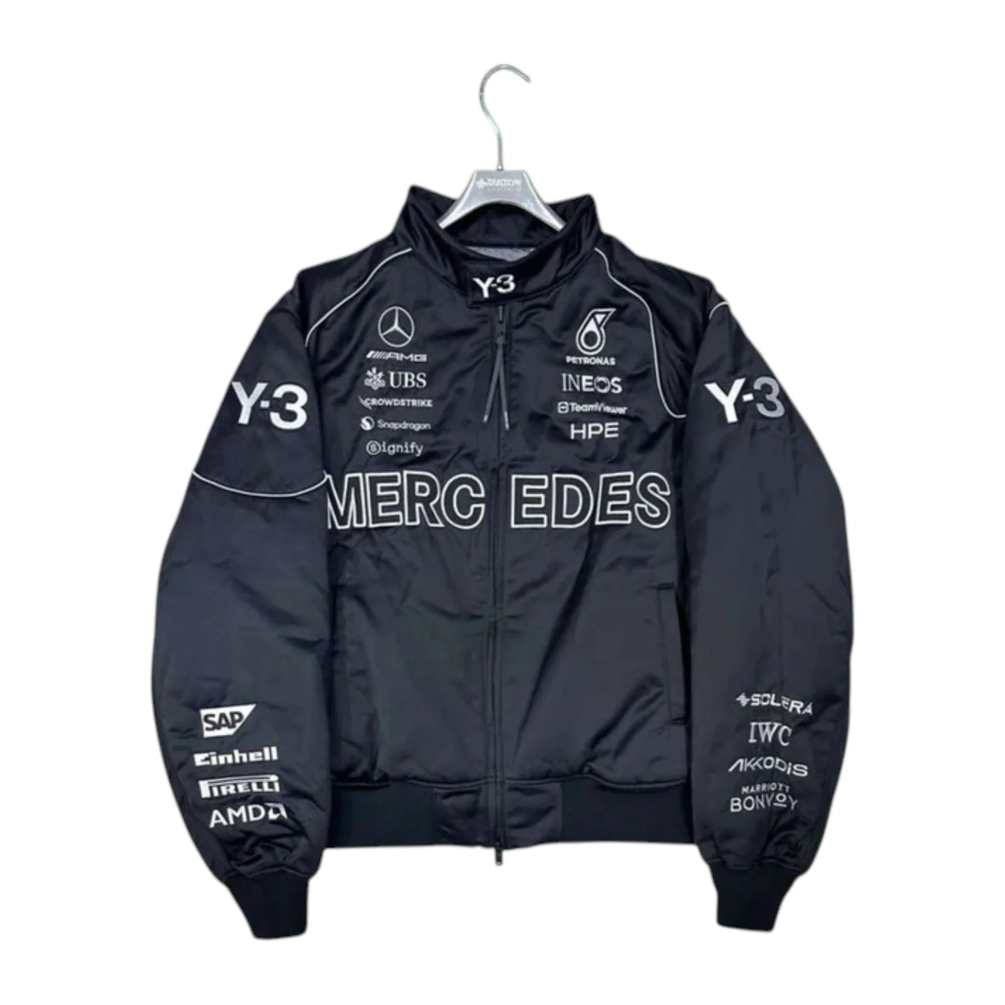 Mercedes-AMG Petronas Y-3 Collaboration F1 Jacket product view - Grand Flex Racewear
