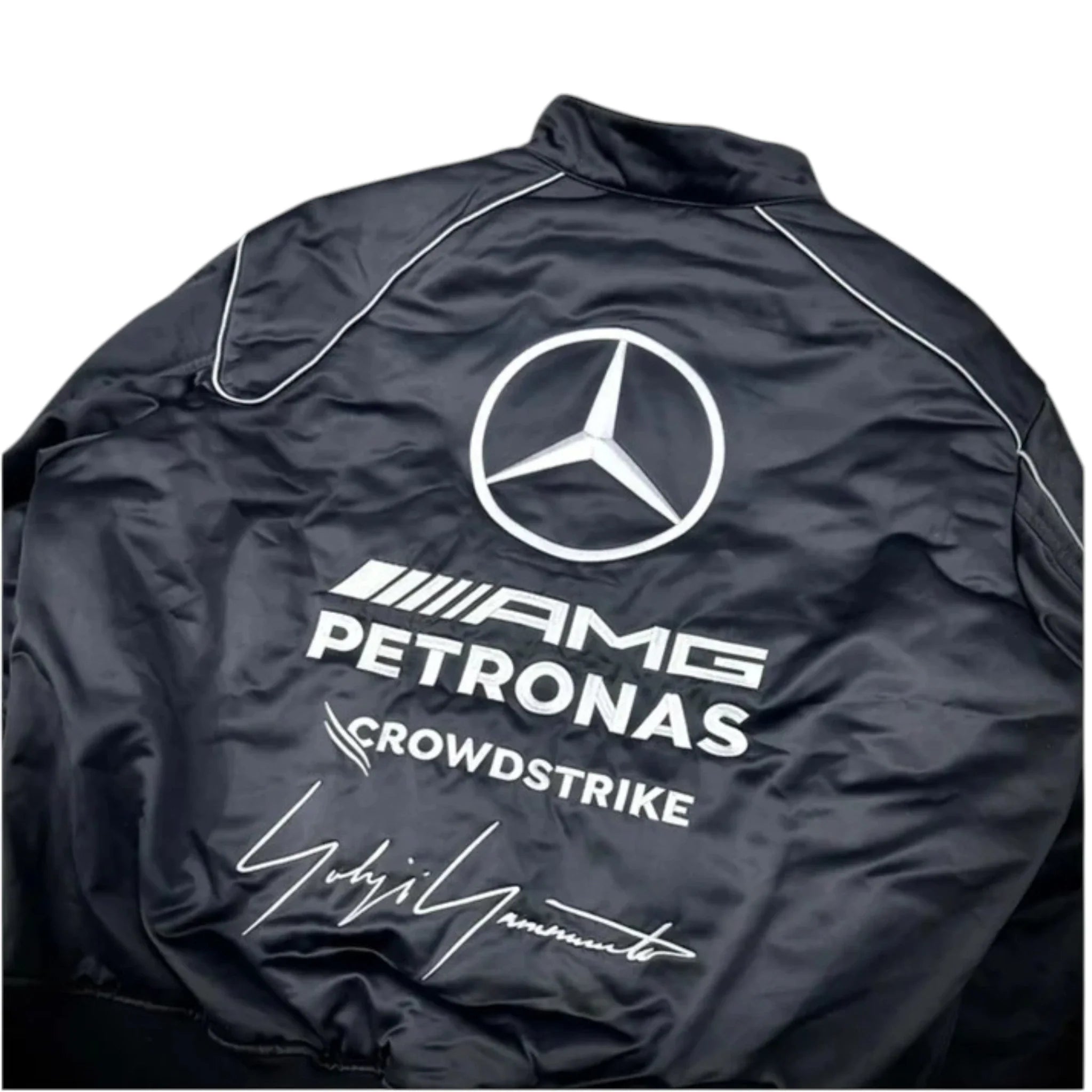 Mercedes-AMG Petronas Y-3 Collaboration F1 Jacket detail view 4 - Grand Flex Racewear