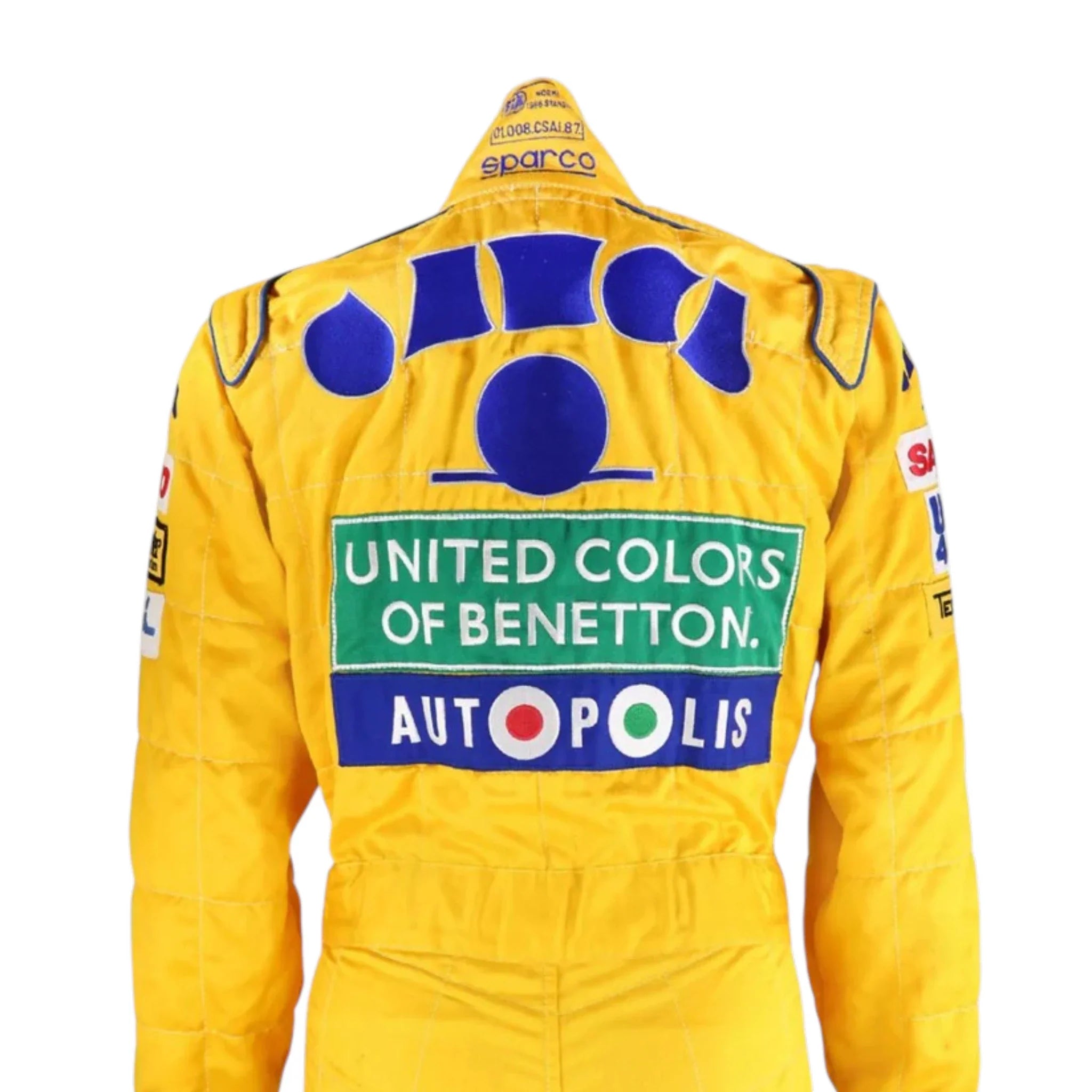 Michael Schumacher 1992 Benetton Belgian GP F1 Racing Suit detail view 3 - Grand Flex Racewear