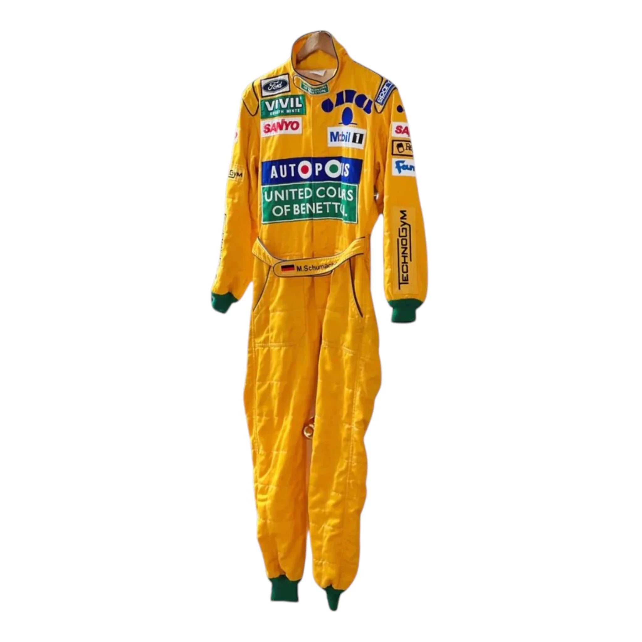 Michael Schumacher 1992 Benetton Belgian GP F1 Racing Suit detail view 5 - Grand Flex Racewear