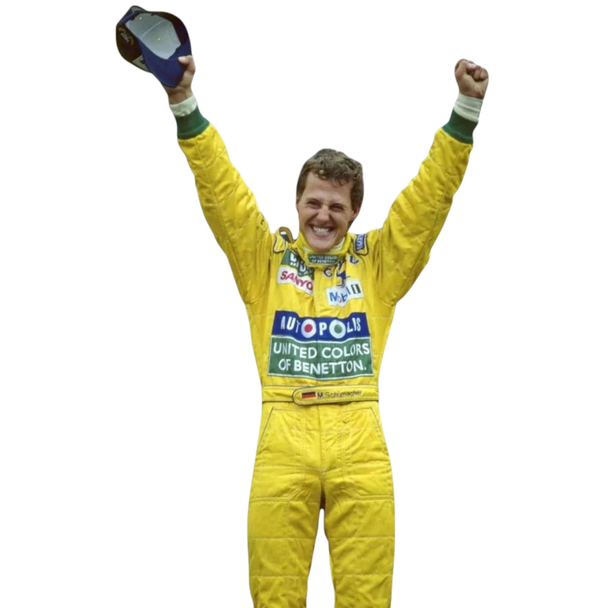 Michael Schumacher 1992 Benetton Belgian GP F1 Racing Suit detail view 6 - Grand Flex Racewear