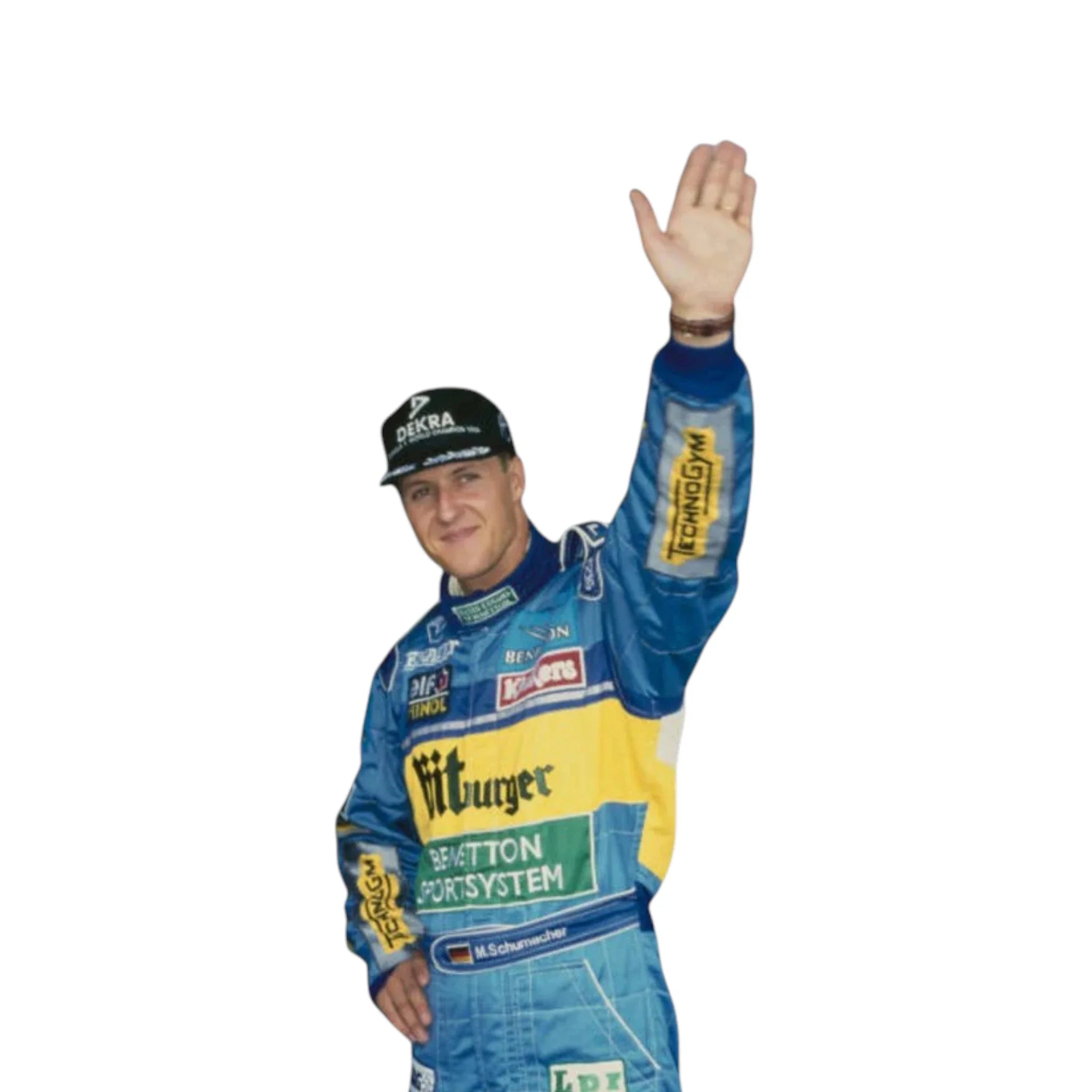 Michael Schumacher 1995 Benetton F1 Racing Suit detail view 3 - Grand Flex Racewear