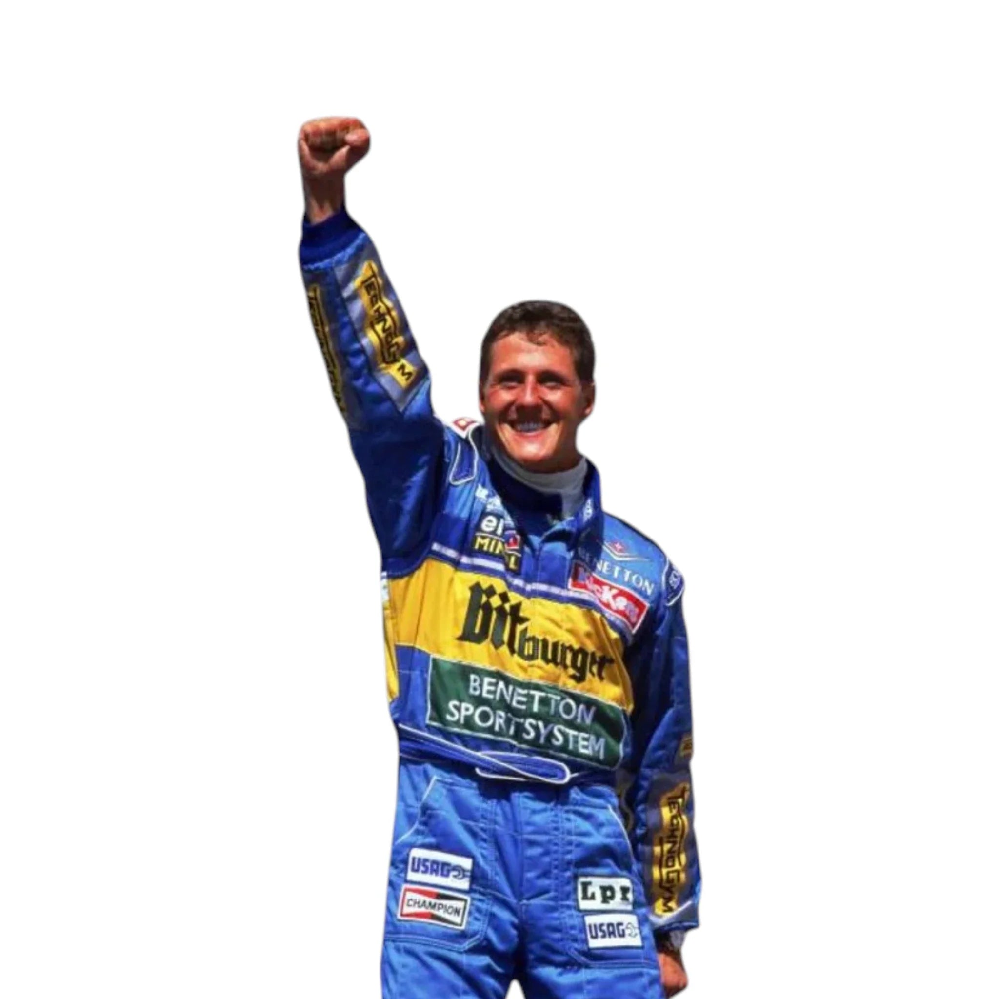 Michael Schumacher 1995 Benetton F1 Racing Suit detail view 5 - Grand Flex Racewear