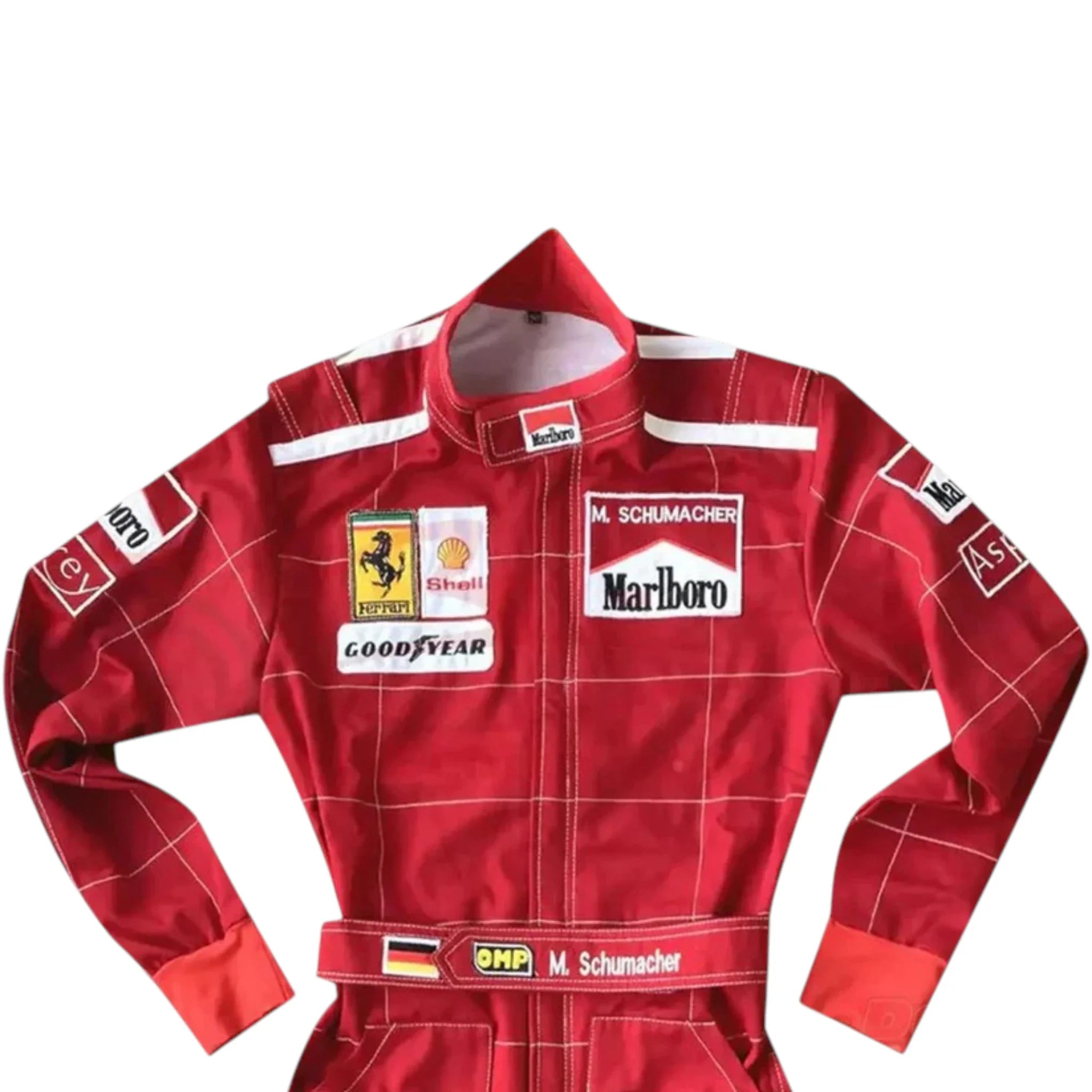 Michael Schumacher 1996 Ferrari F1 Racing Suit detail view 3 - Grand Flex Racewear