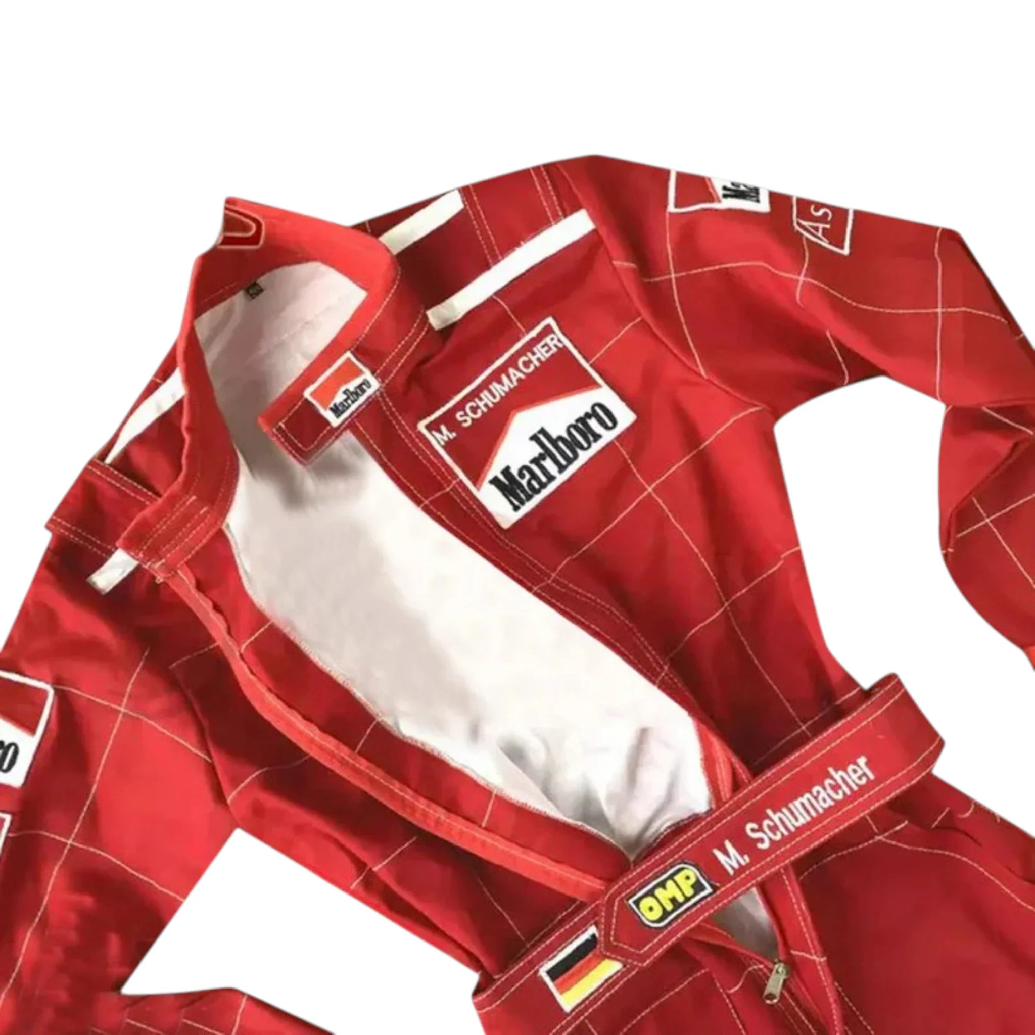 Michael Schumacher 1996 Ferrari F1 Racing Suit detail view 4 - Grand Flex Racewear