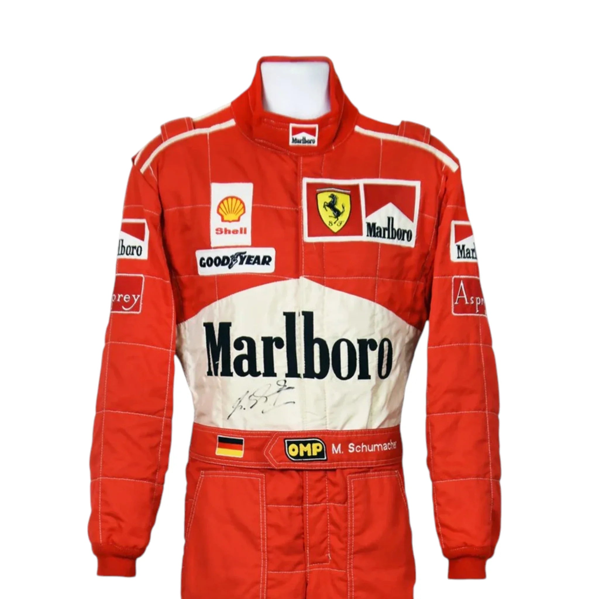 Michael Schumacher 1997 Ferrari F1 Racing Suit detail view 3 - Grand Flex Racewear