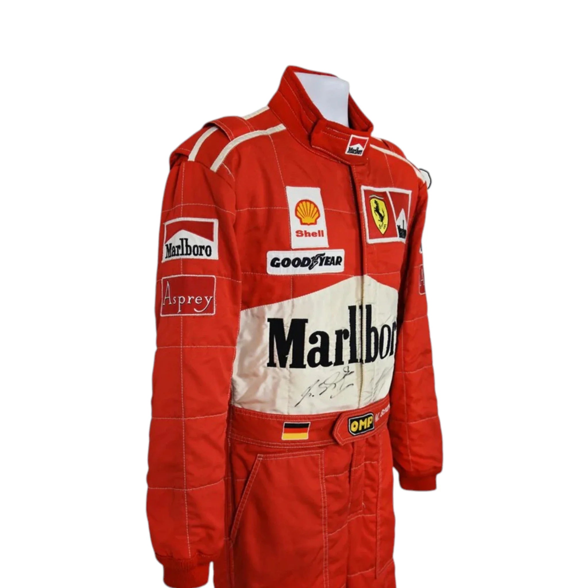 Michael Schumacher 1997 Ferrari F1 Racing Suit detail view 4 - Grand Flex Racewear
