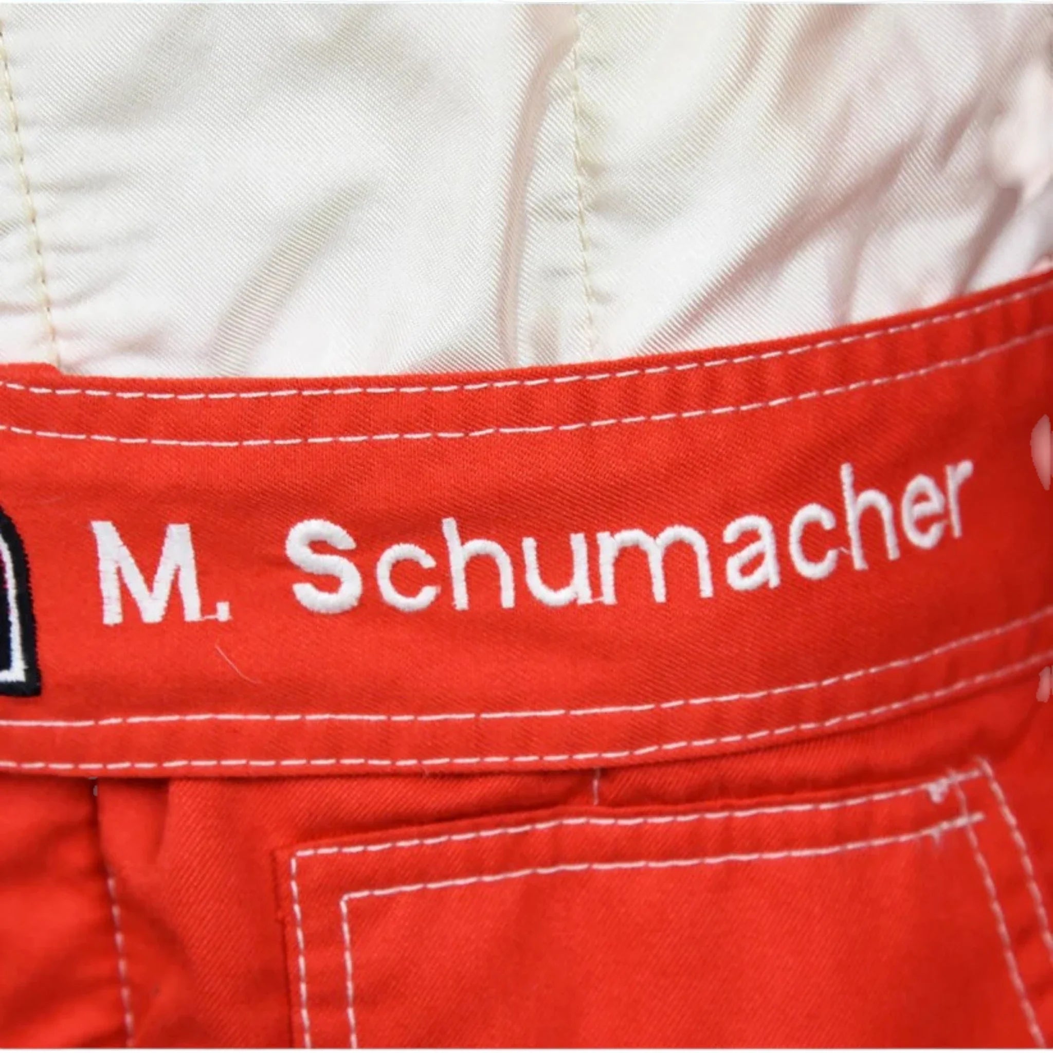 Michael Schumacher 1997 Ferrari F1 Racing Suit detail view 6 - Grand Flex Racewear