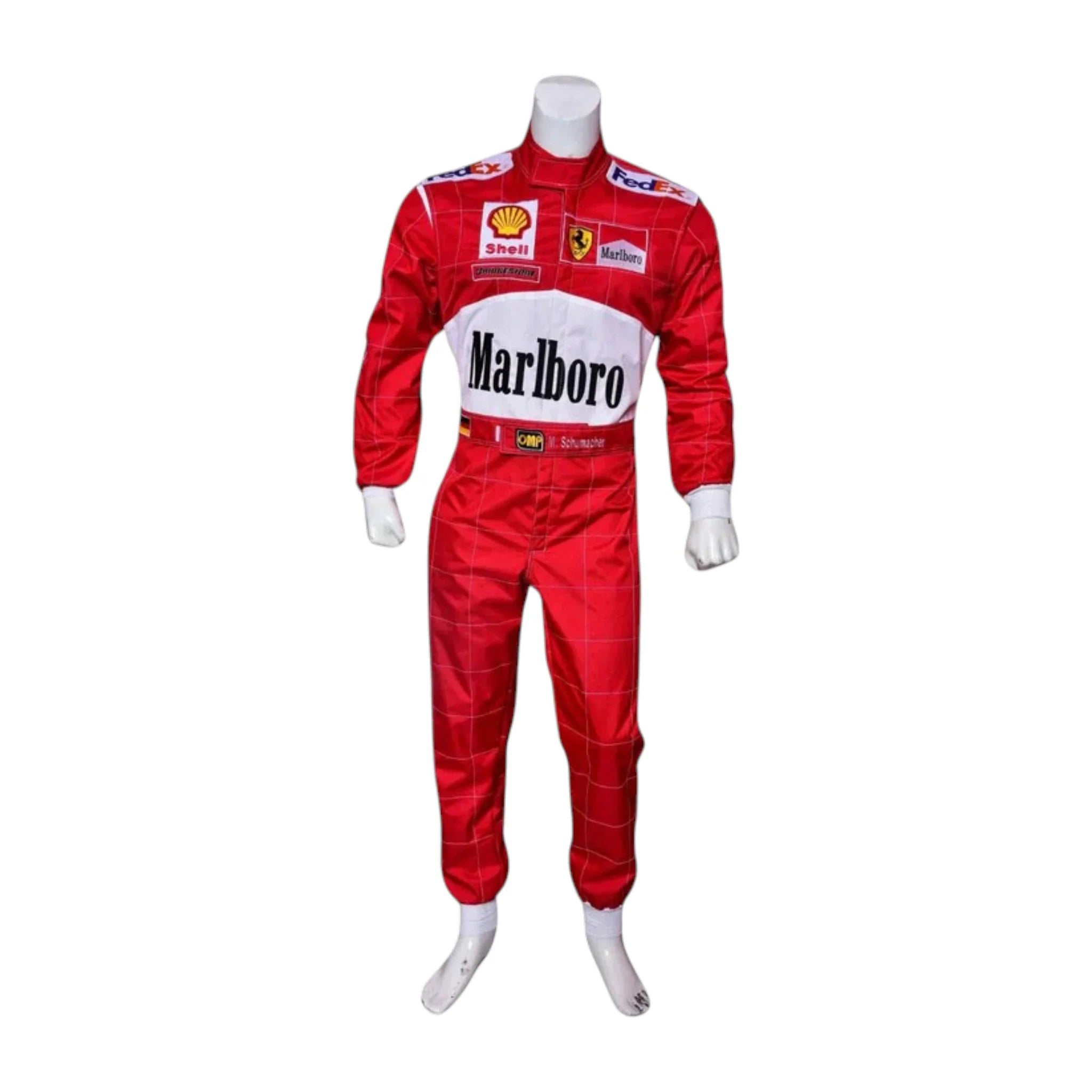 Michael Schumacher 2000 Ferrari F1 Racing Suit product view - Grand Flex Racewear