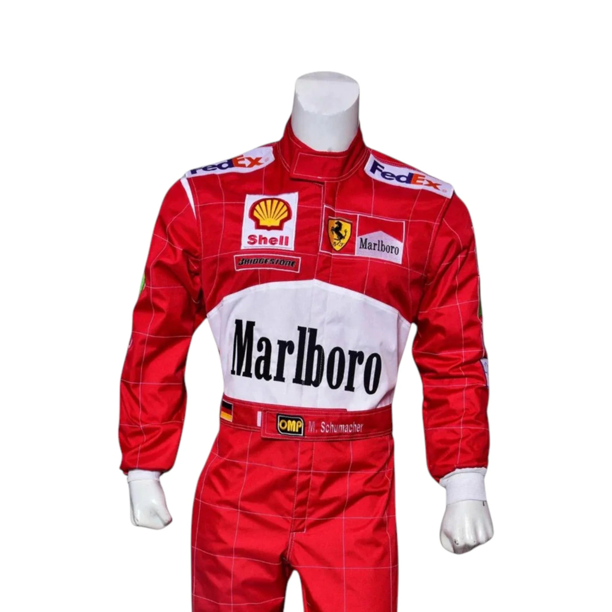 Michael Schumacher 2000 Ferrari F1 Racing Suit detail view 3 - Grand Flex Racewear