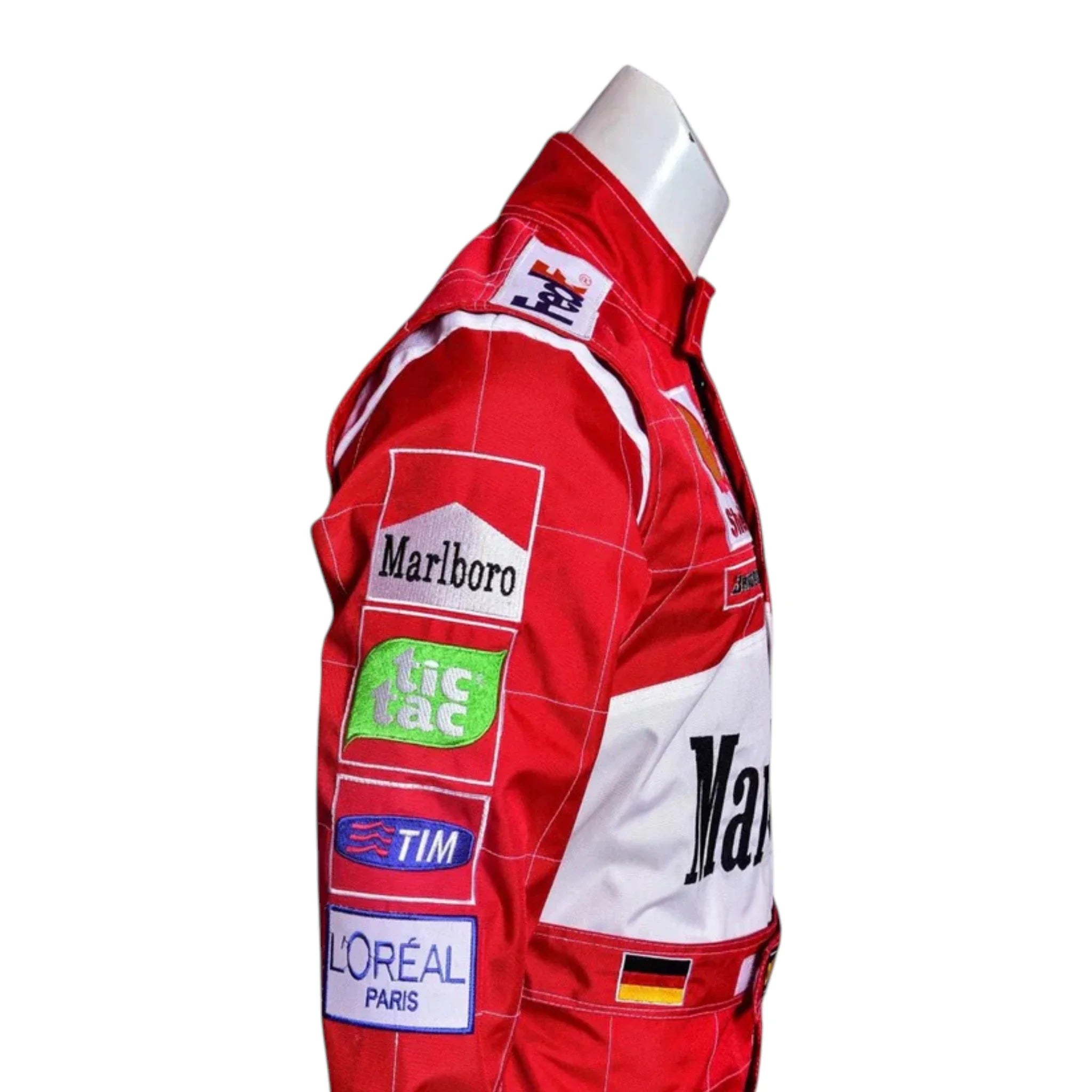 Michael Schumacher 2001 Ferrari Belgian GP F1 Racing Suit detail view 4 - Grand Flex Racewear