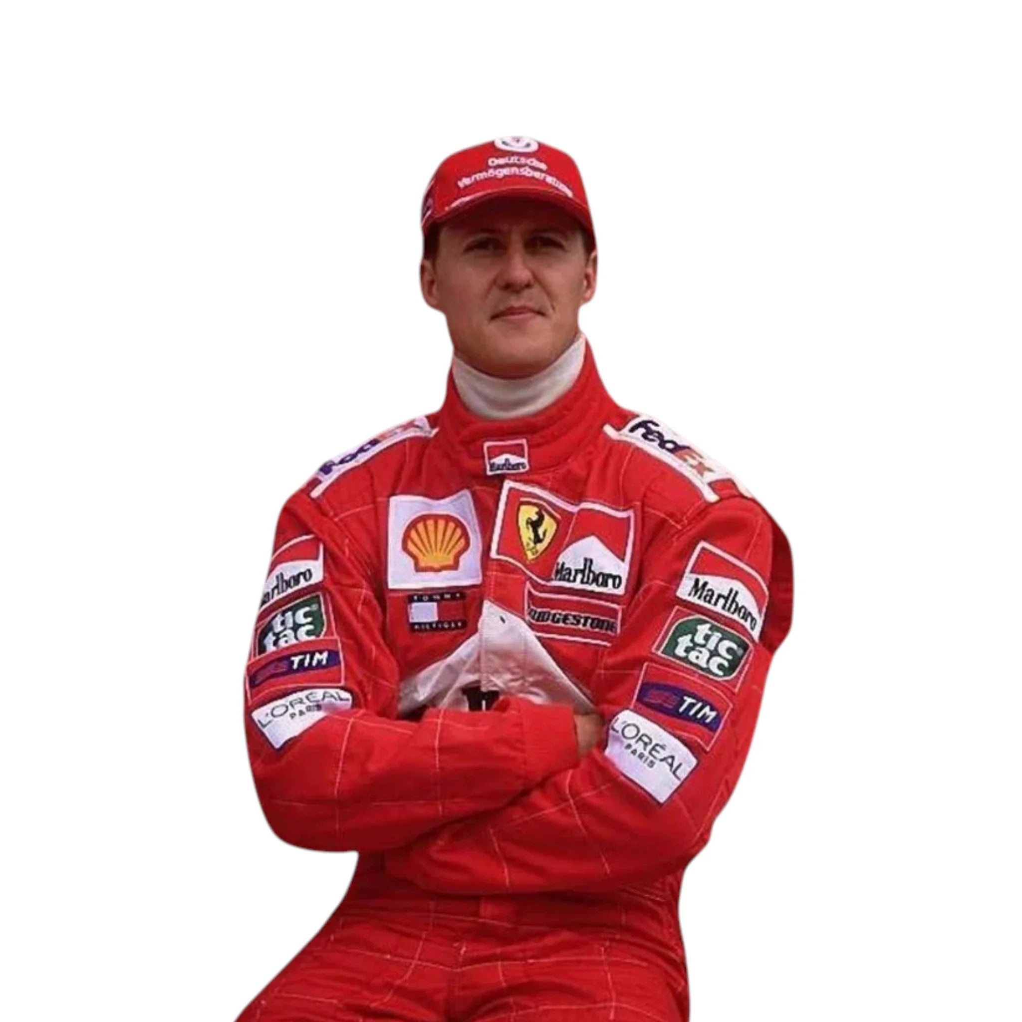 Michael Schumacher 2002 Ferrari F1 Racing Suit detail view 2 - Grand Flex Racewear