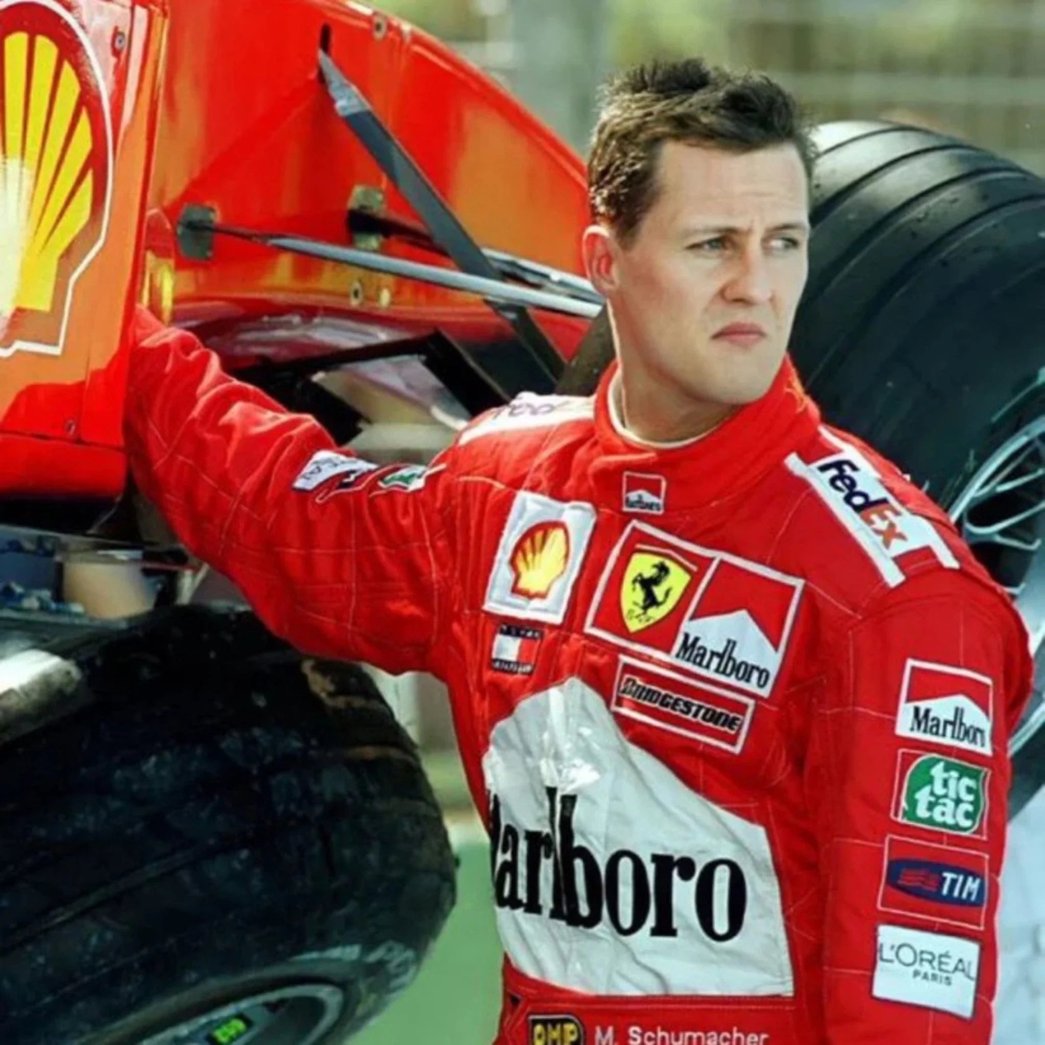 Michael Schumacher 2002 Ferrari F1 Racing Suit detail view 6 - Grand Flex Racewear