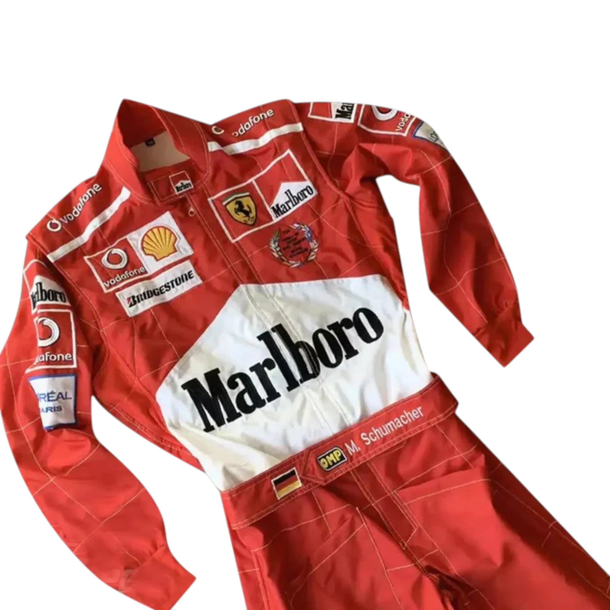 Michael Schumacher 2005 Ferrari F1 Racing Suit detail view 3 - Grand Flex Racewear