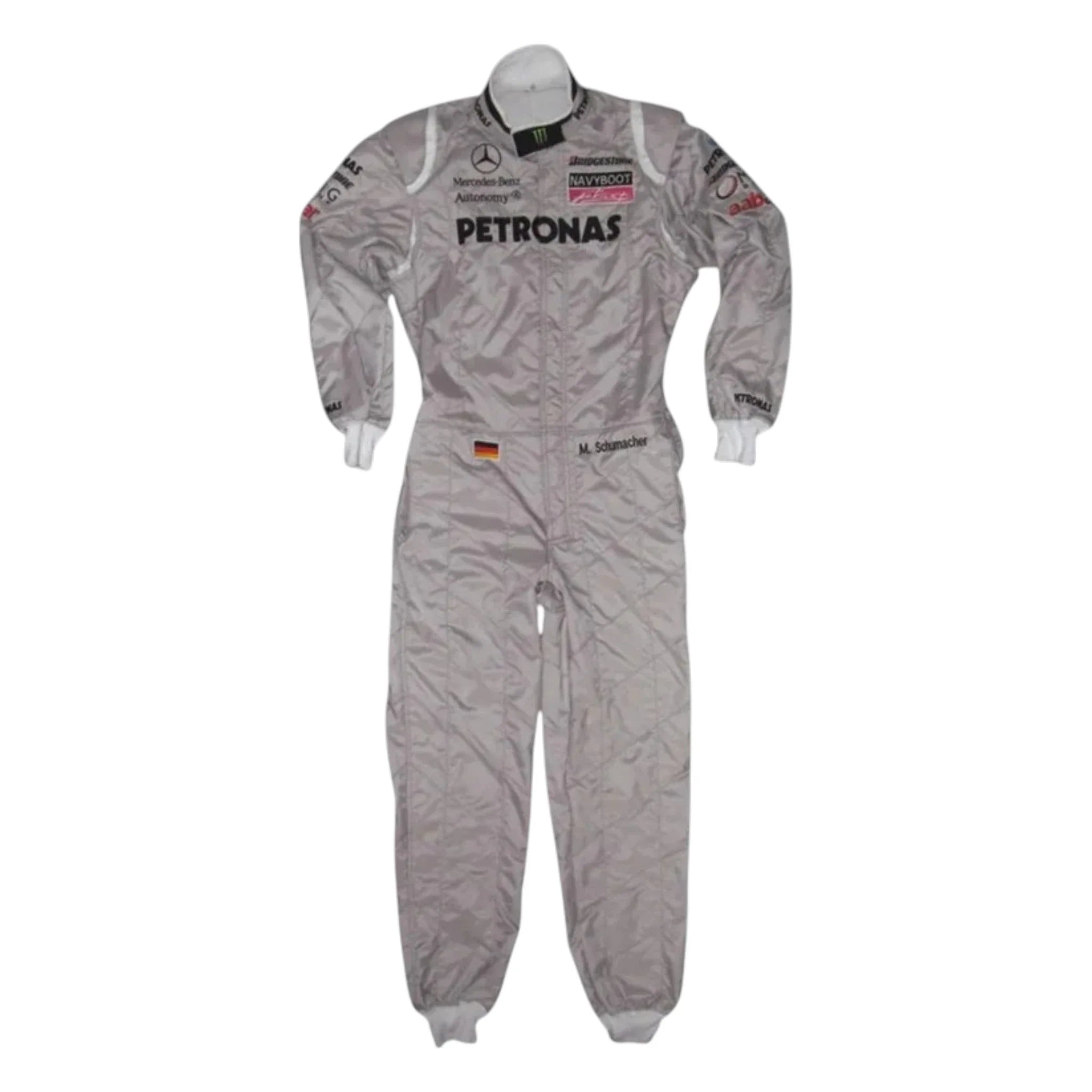 Michael Schumacher 2010 Mercedes-AMG Petronas F1 Racing Suit detail view 2 - Grand Flex Racewear