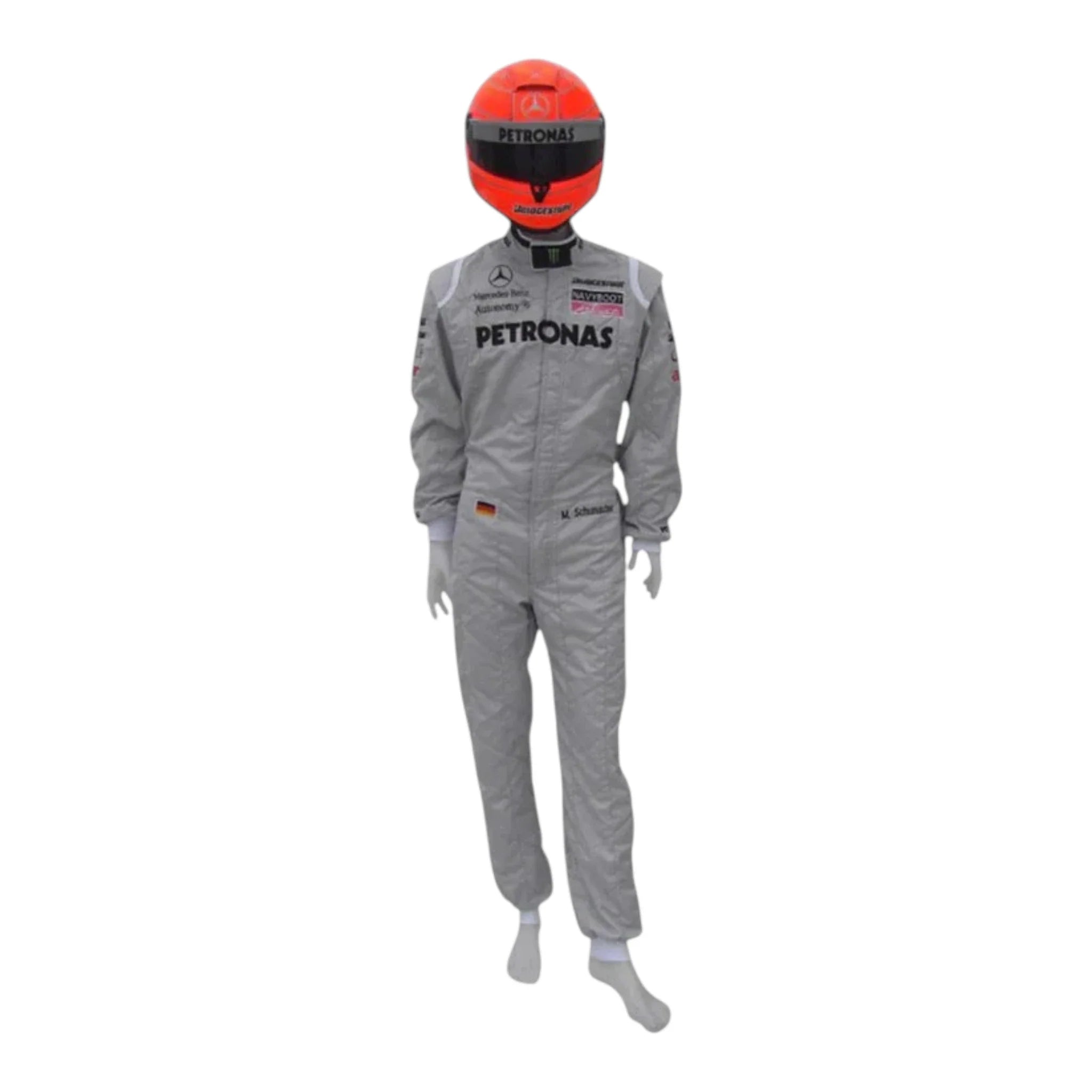 Michael Schumacher 2010 Mercedes-AMG Petronas F1 Racing Suit detail view 3 - Grand Flex Racewear