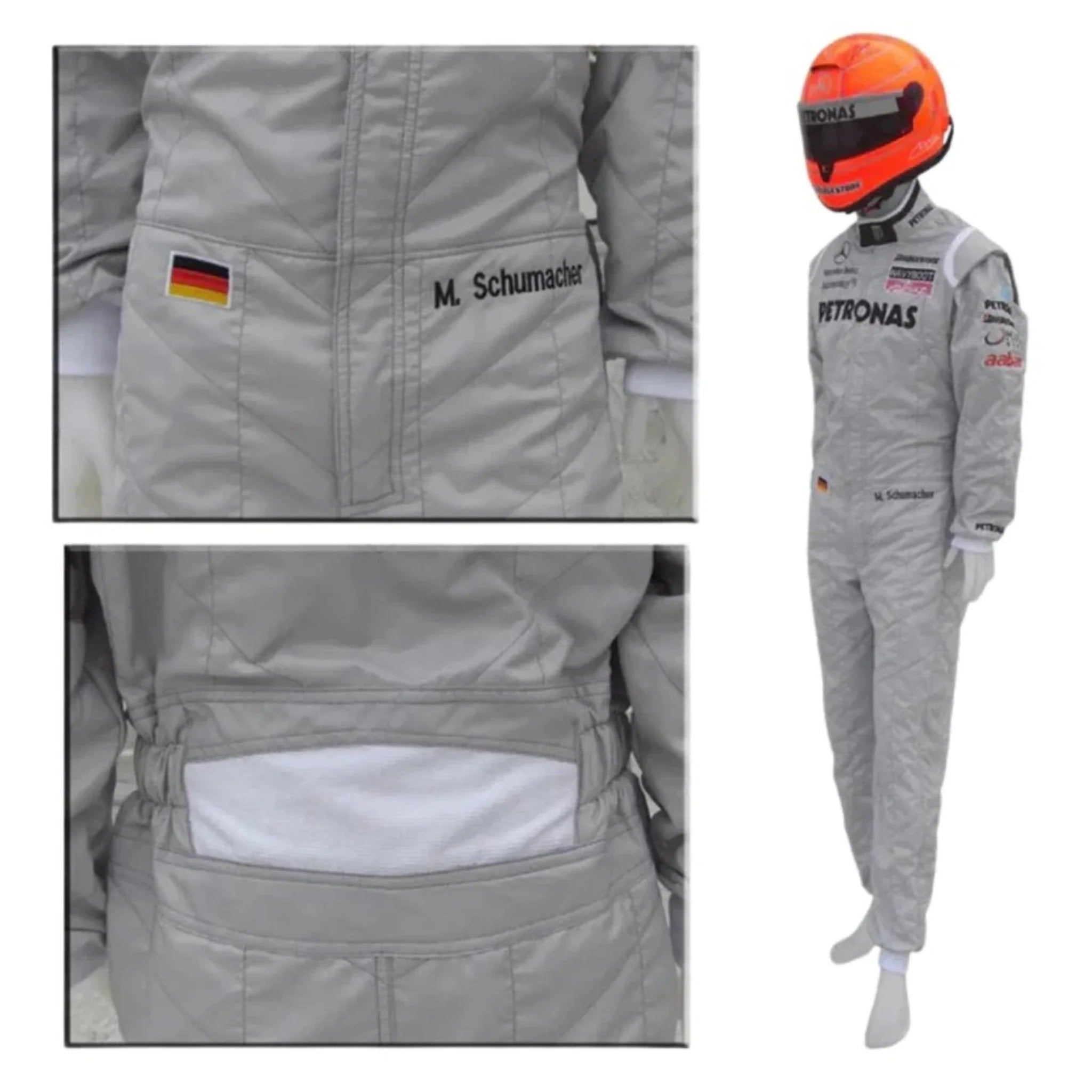 Michael Schumacher 2010 Mercedes-AMG Petronas F1 Racing Suit detail view 5 - Grand Flex Racewear