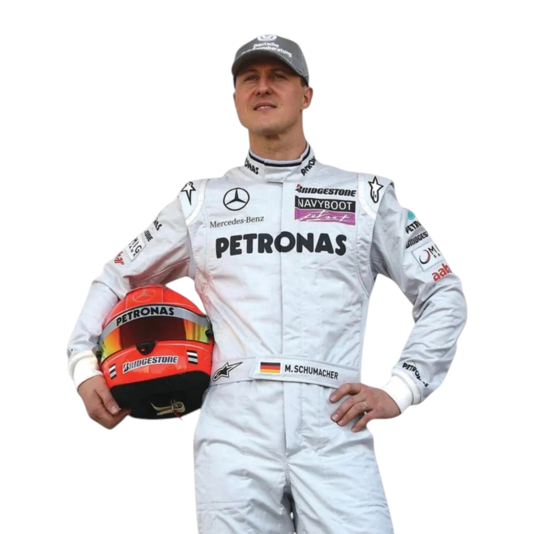 Michael Schumacher 2010 Mercedes-AMG Petronas F1 Racing Suit detail view 6 - Grand Flex Racewear