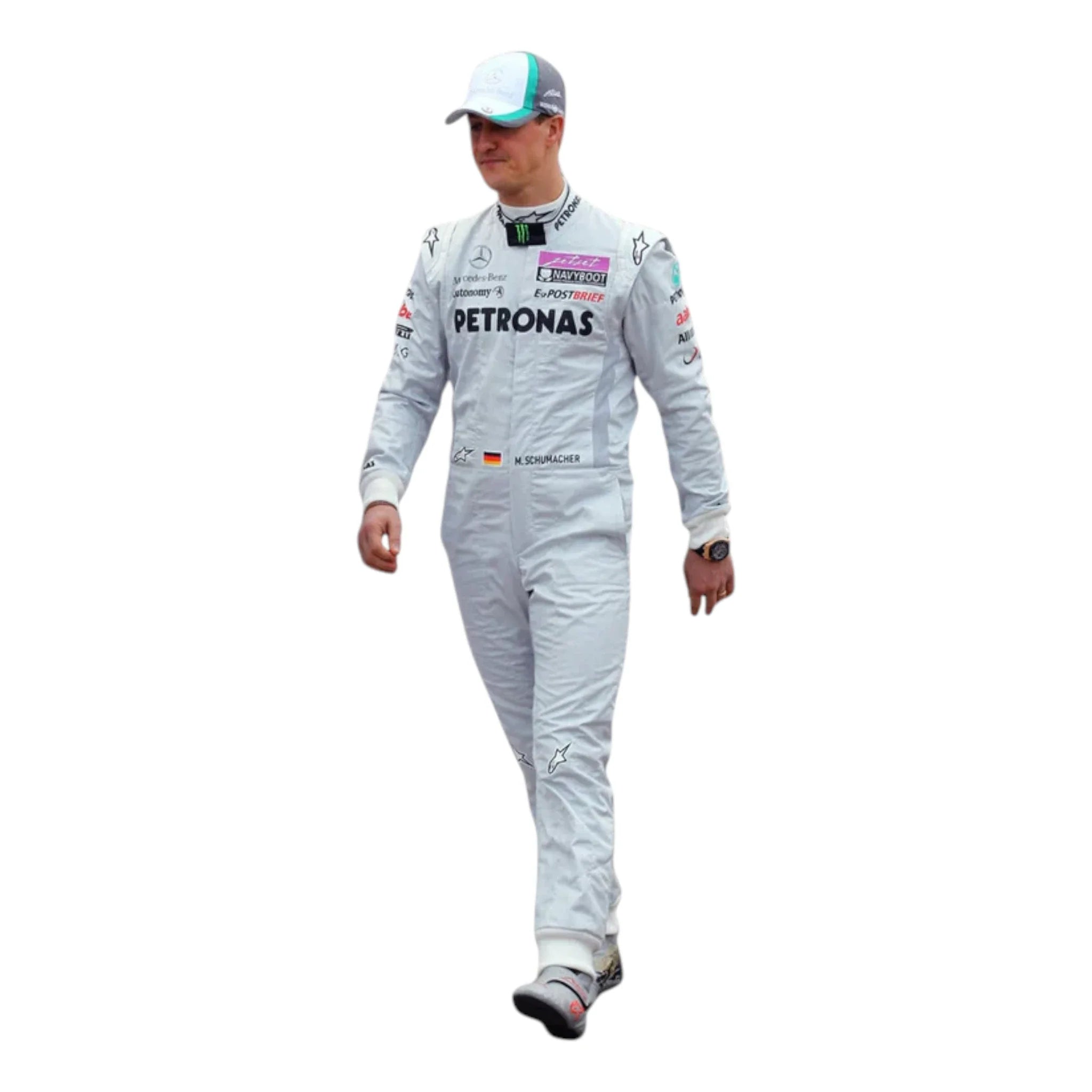 Michael Schumacher 2011 Mercedes-AMG Petronas F1 Racing Suit product view - Grand Flex Racewear