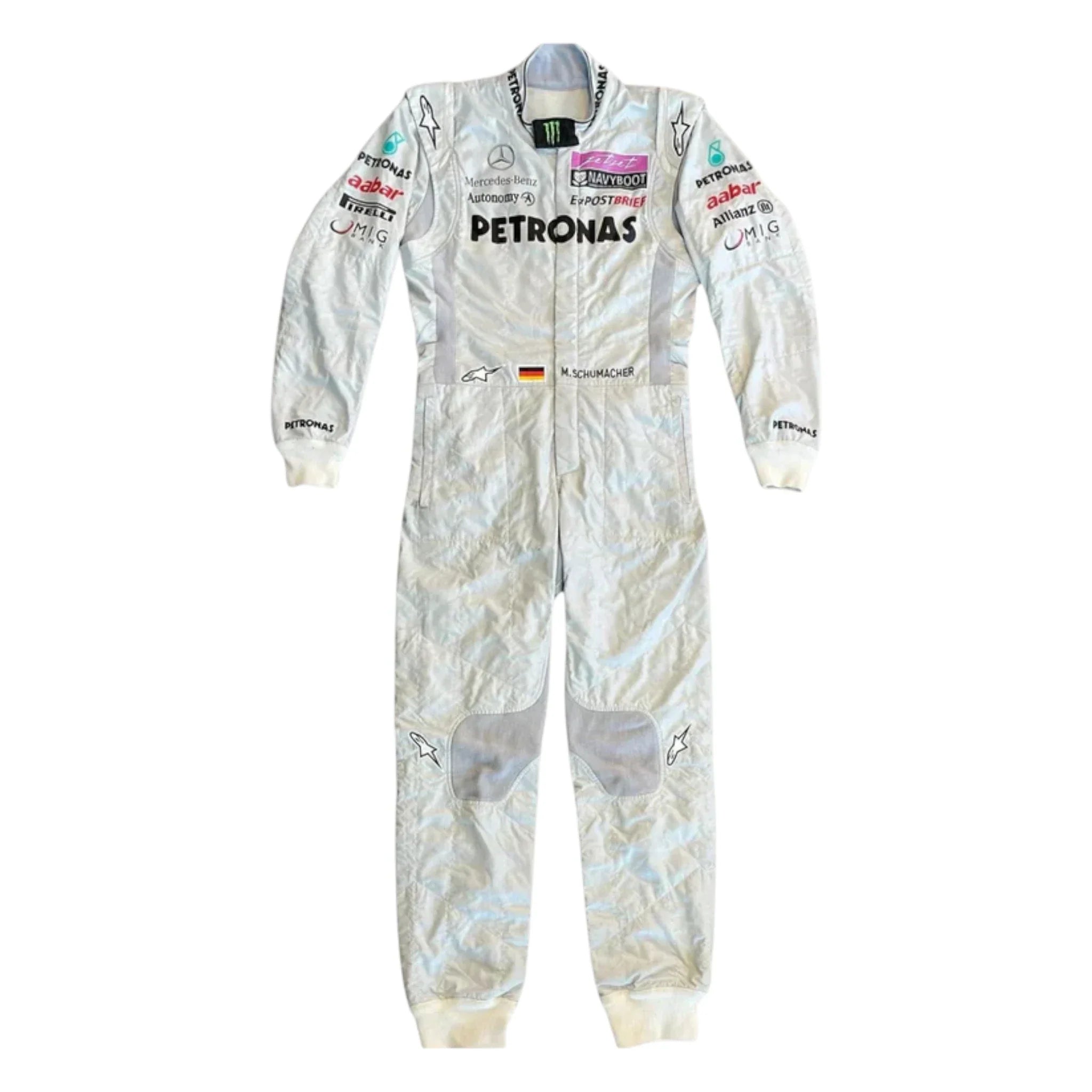 Michael Schumacher 2011 Mercedes-AMG Petronas F1 Racing Suit detail view 2 - Grand Flex Racewear