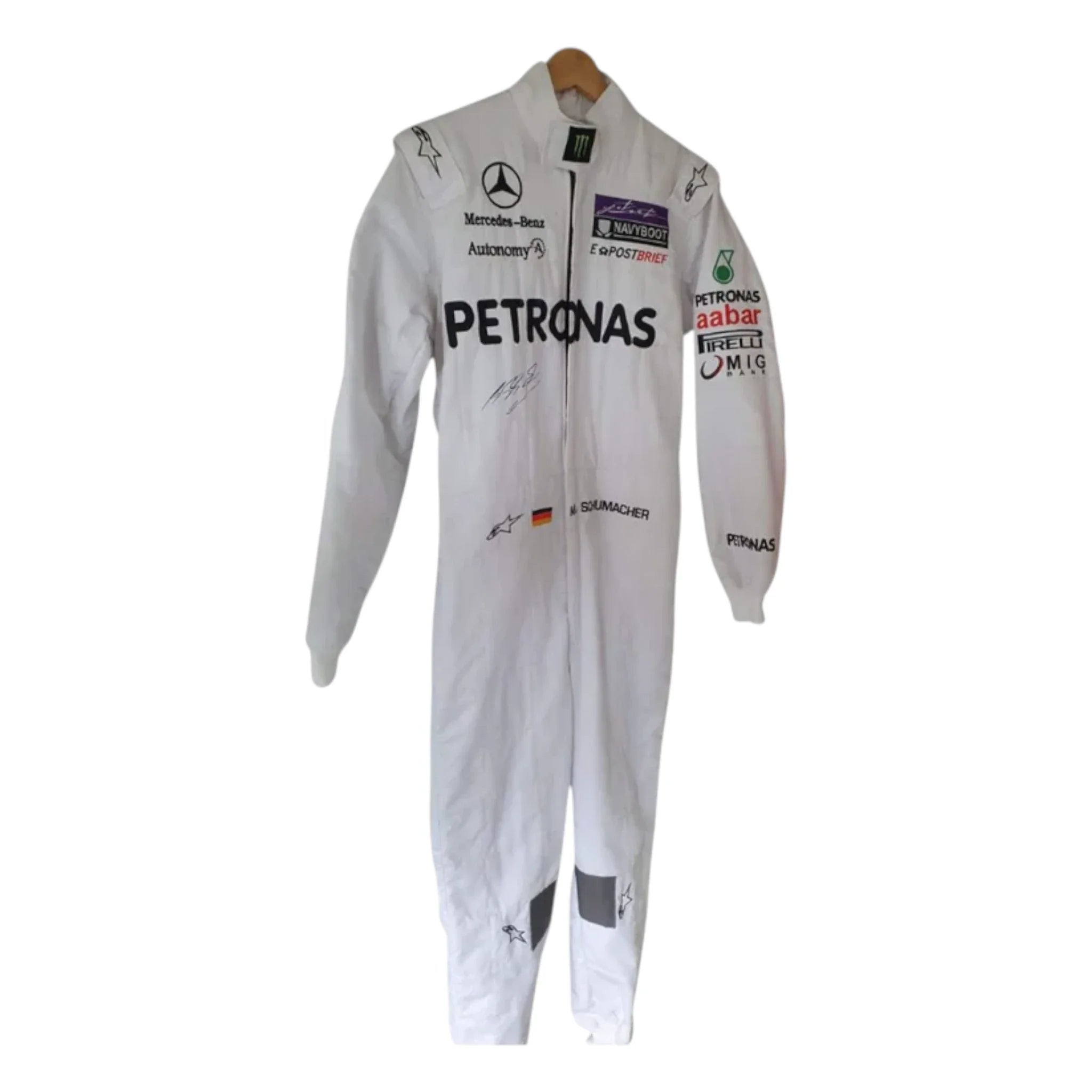 Michael Schumacher 2011 Mercedes-AMG Petronas F1 Racing Suit detail view 3 - Grand Flex Racewear