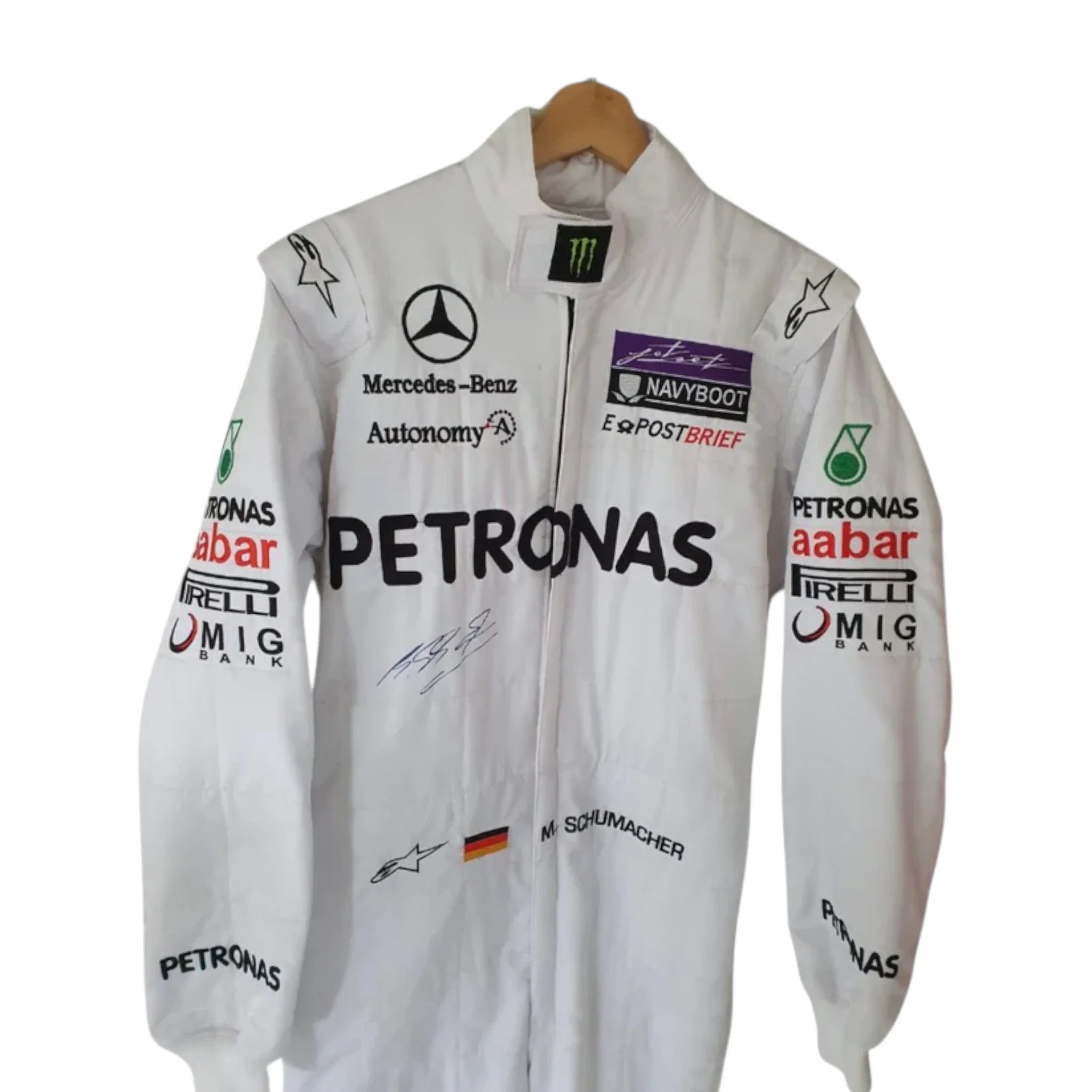 Michael Schumacher 2011 Mercedes-AMG Petronas F1 Racing Suit detail view 5 - Grand Flex Racewear