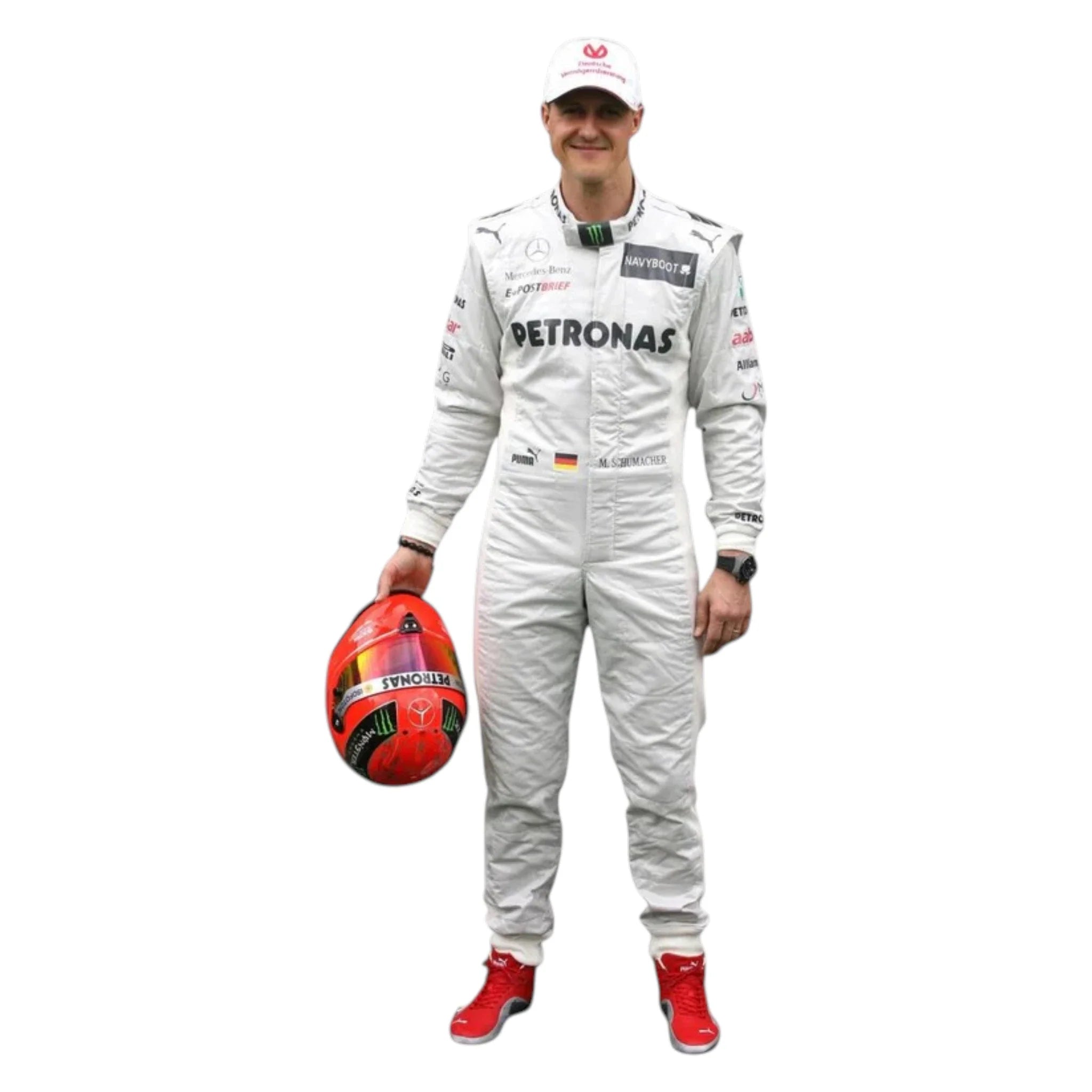 Michael Schumacher 2012 Mercedes-AMG Petronas F1 Racing Suit product view - Grand Flex Racewear